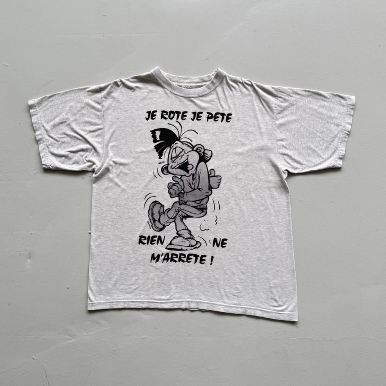 White Harry Golo Cartoon 90s Vintage Graphic T-Shirt - XL