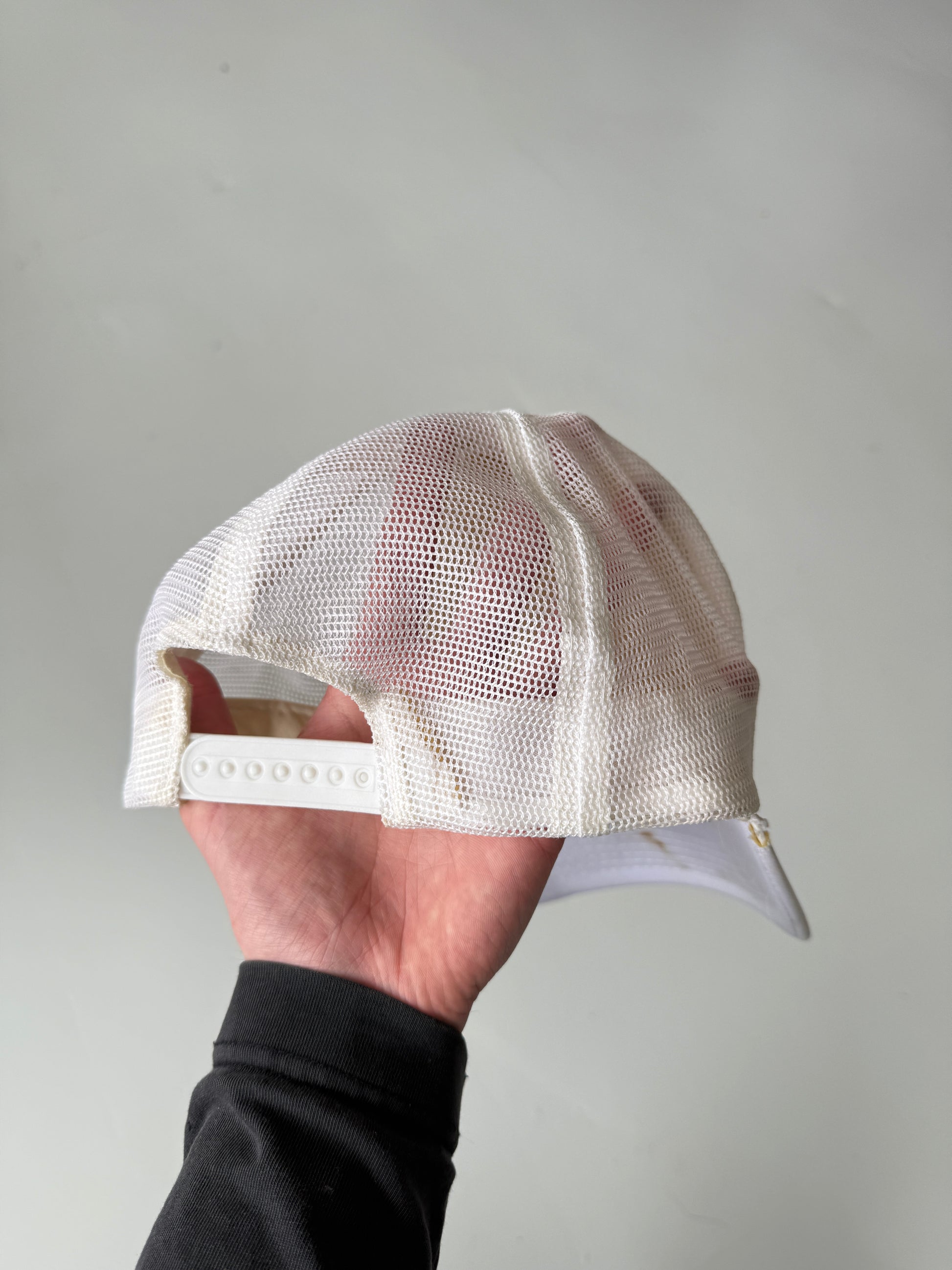 White Miller Oil Co Vintage Foam and Mesh SnapBack Trucker Cap