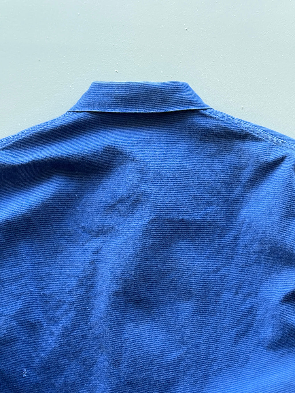 Thrashed Blue French Chore Jacket 90's Vintage Workwear CH319 - Small