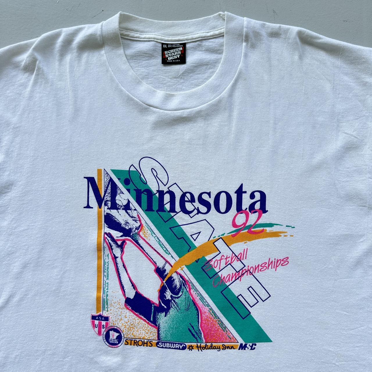 White Minnesota Tourist Vintage 90's T-shirt - 2XL