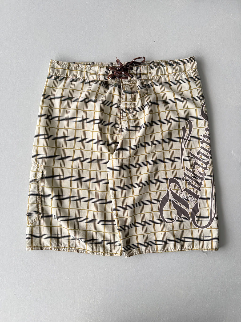 Billabong Plaid Y2K Vintage Board Shorts - 38