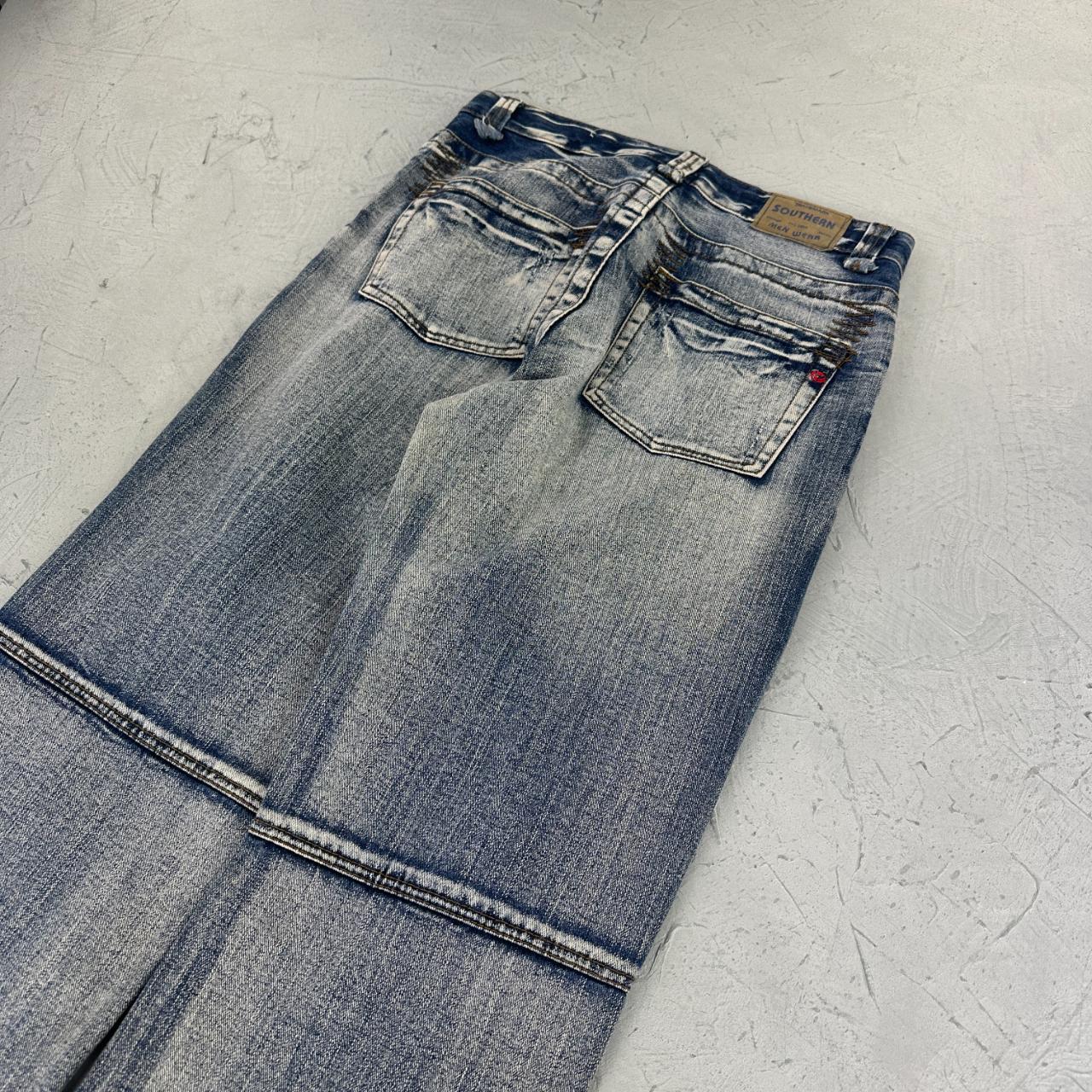 Mens Y2K Panelled Denim Jeans - 30” x 30”