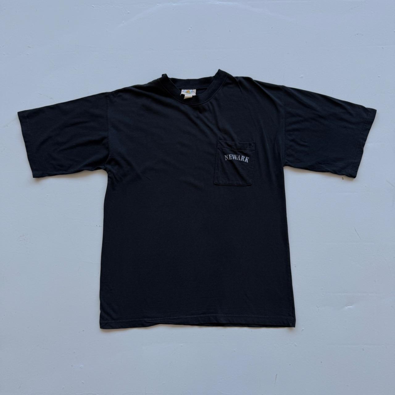 Black Newark 90s Vintage Graphic T-Shirt - XL