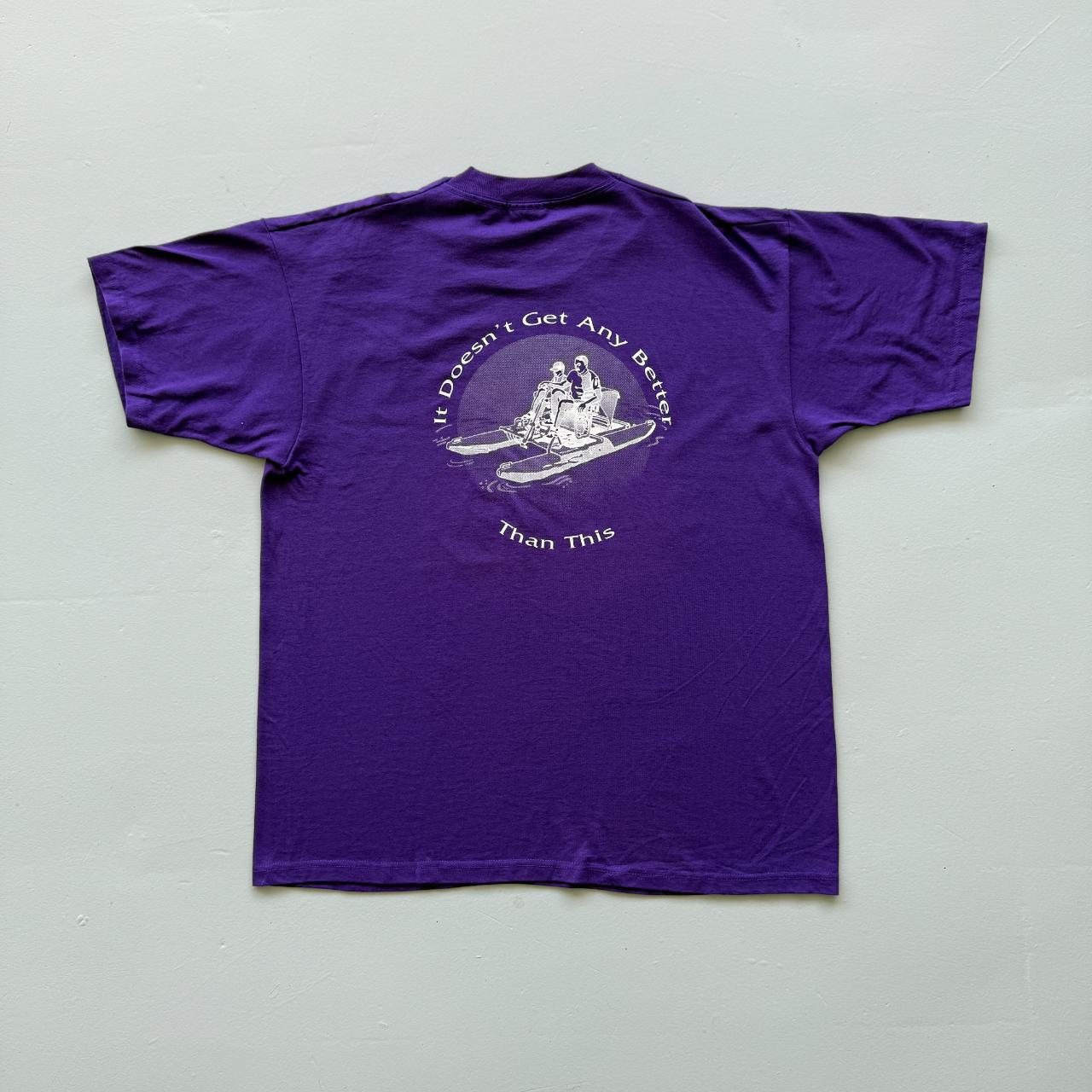 Purple Bedico Bayou Vintage 90s T-shirt - XL