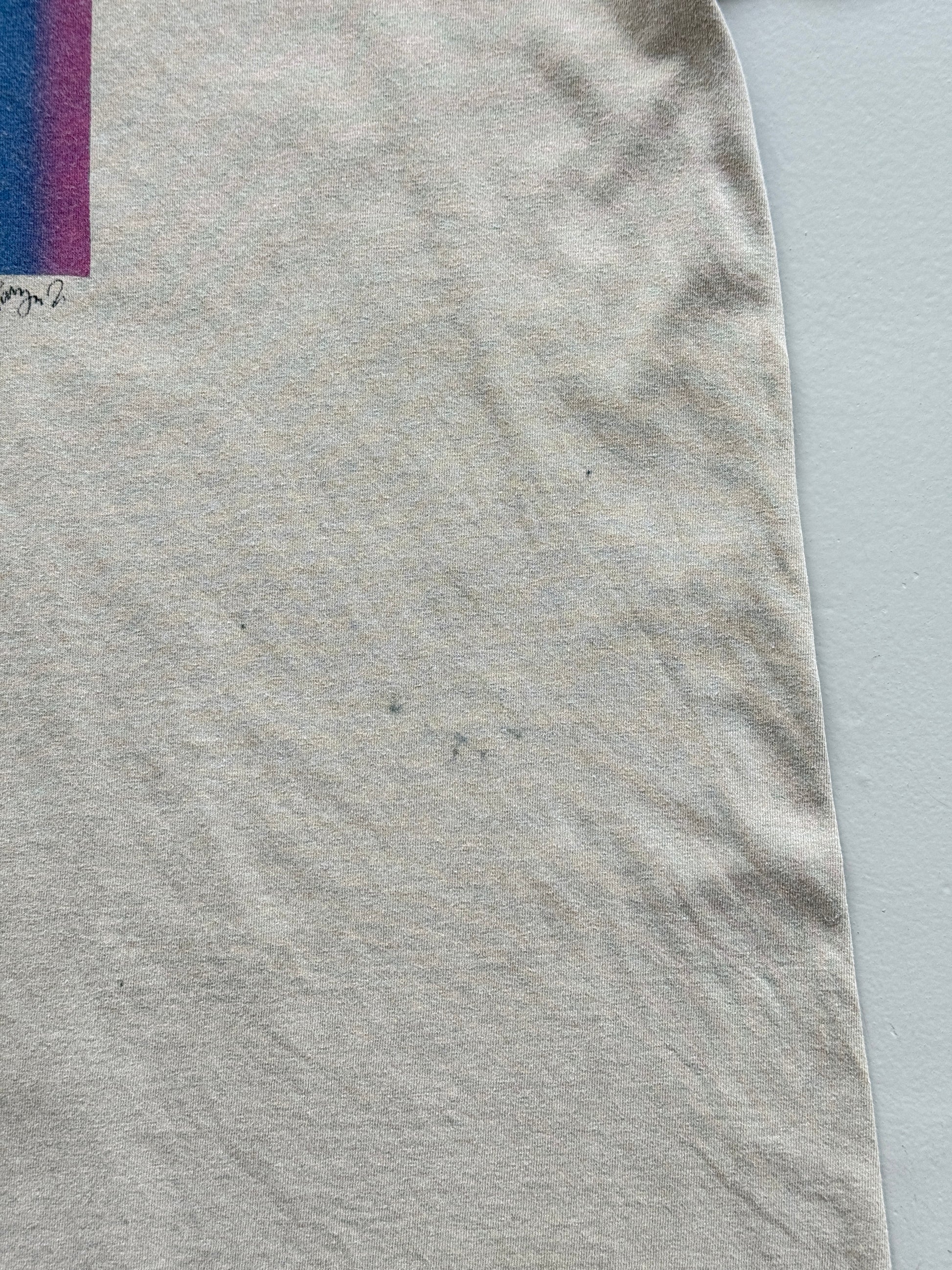 Beige Dragon Fly 90's Vintage Single Stitch Graphic T-Shirt - XL