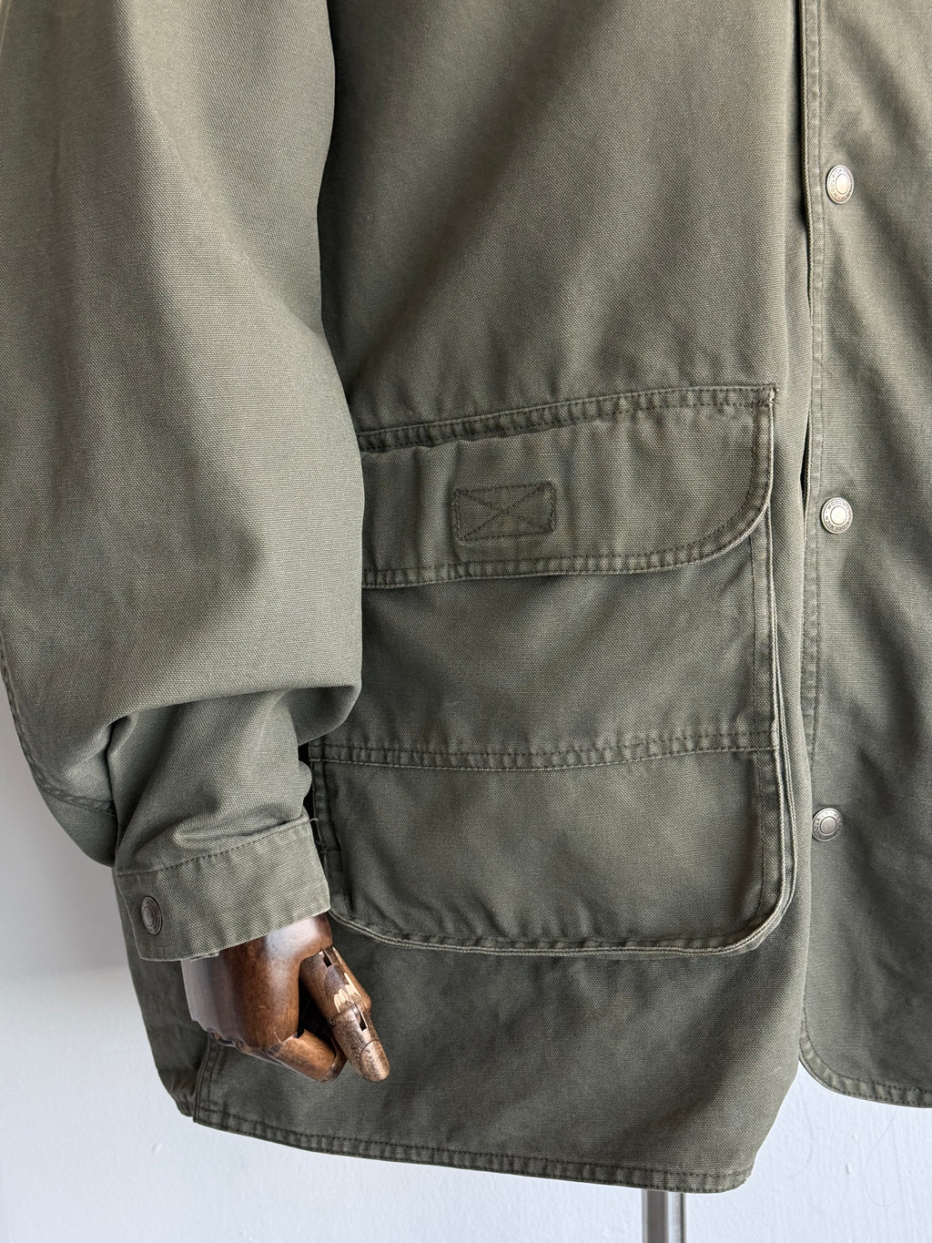 Woolrich Olive Barn Jacket Removable Inner 90's Vintage - XXL