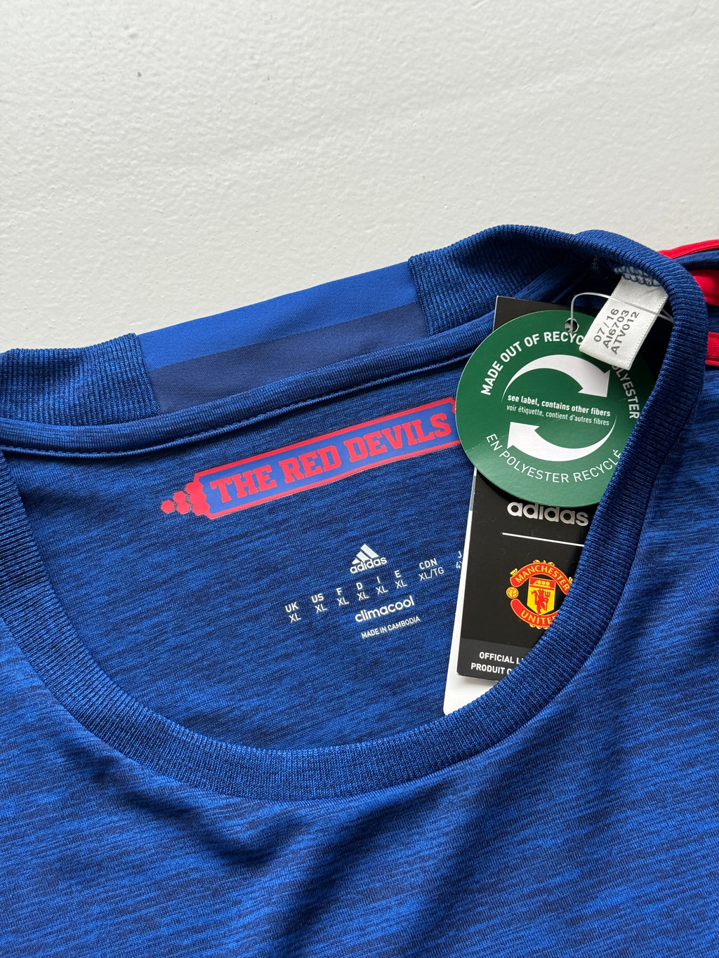 Adidas Manchester United Away 2016 Vintage Long Sleeve Football Shirt - XL