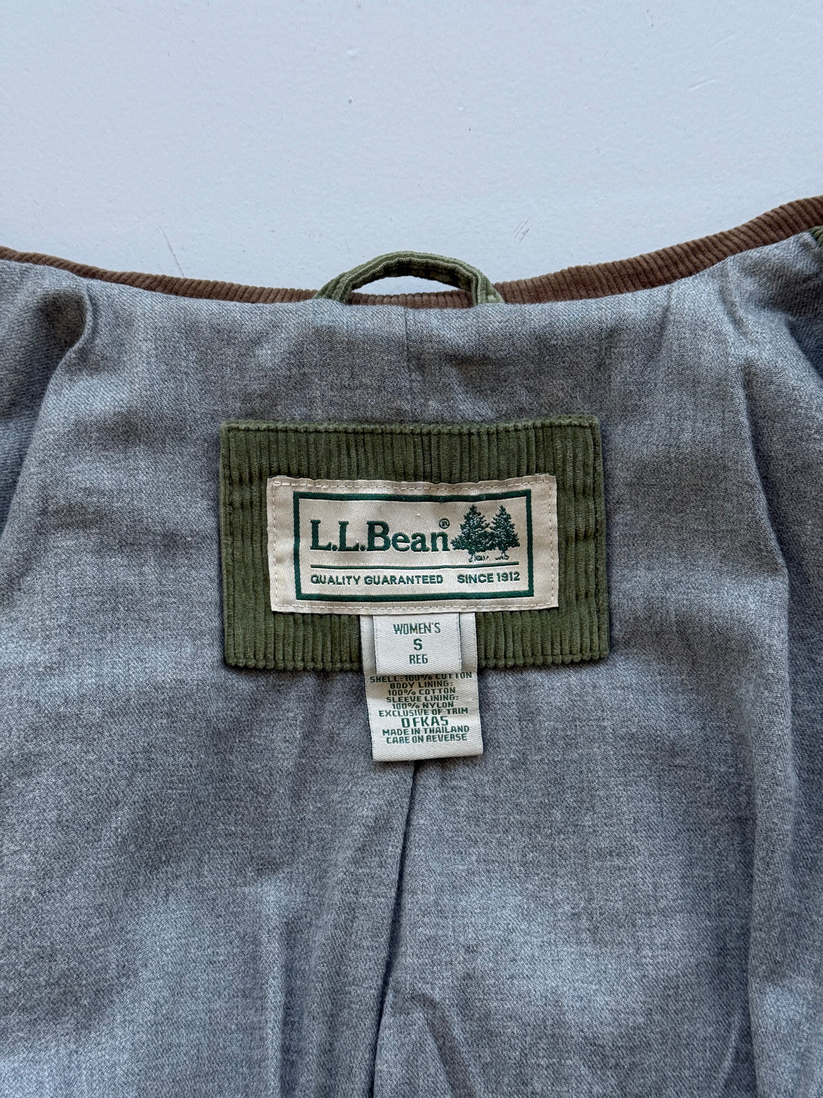 Green L.L.Bean Corduroy Vintage Barn Jacket - Small