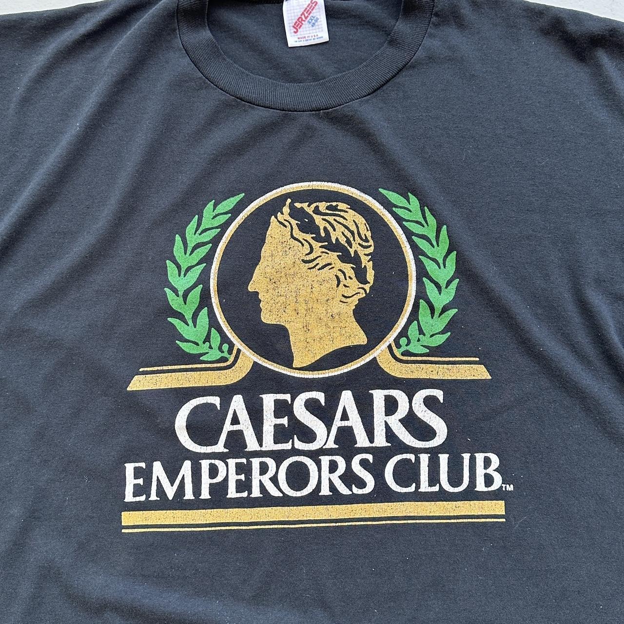 Caesars Casino Black 90s Vintage T-shirt - XL