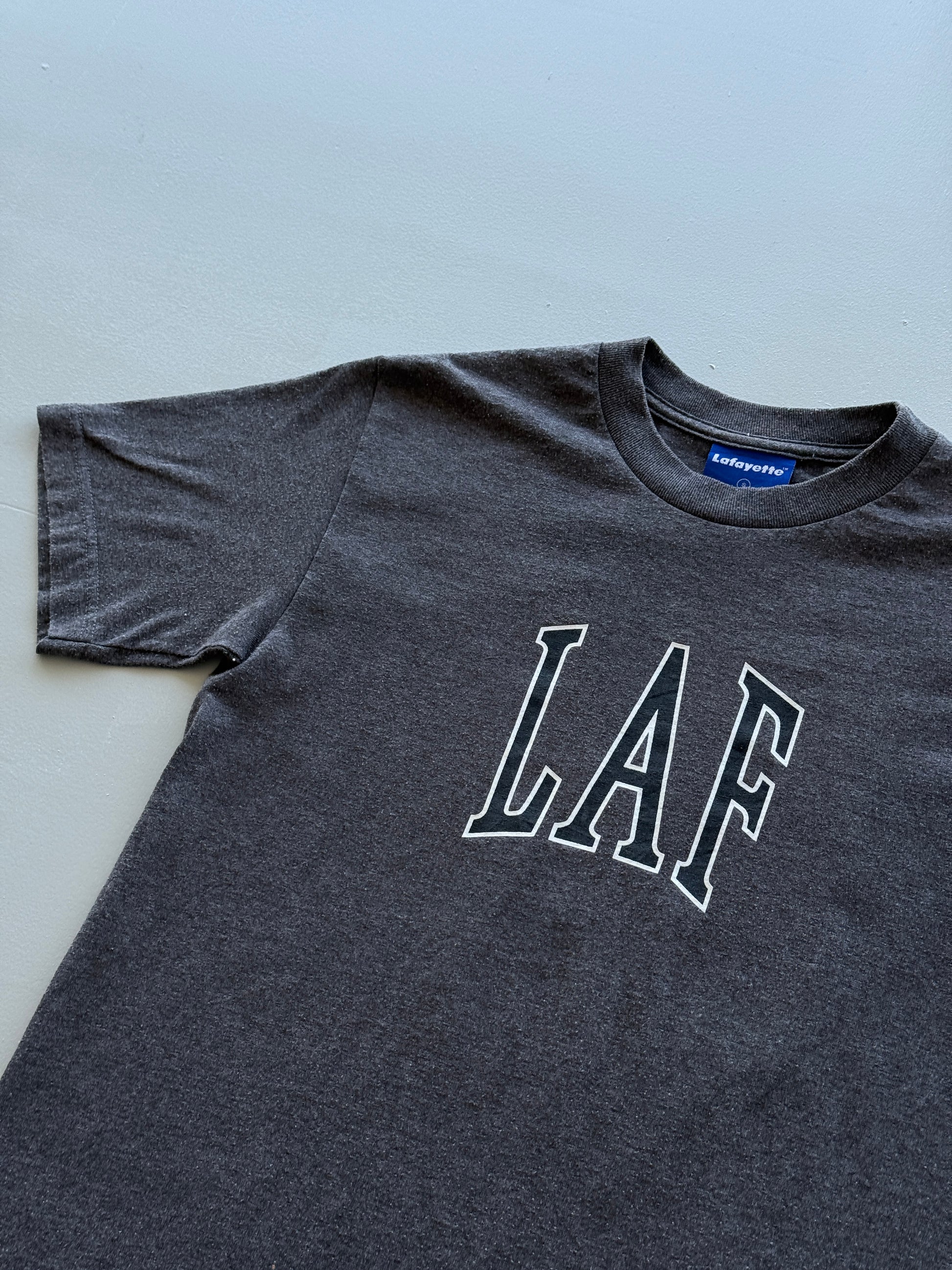 Dark Grey LAF Lafayette Vintage Graphic T-Shirt - Small
