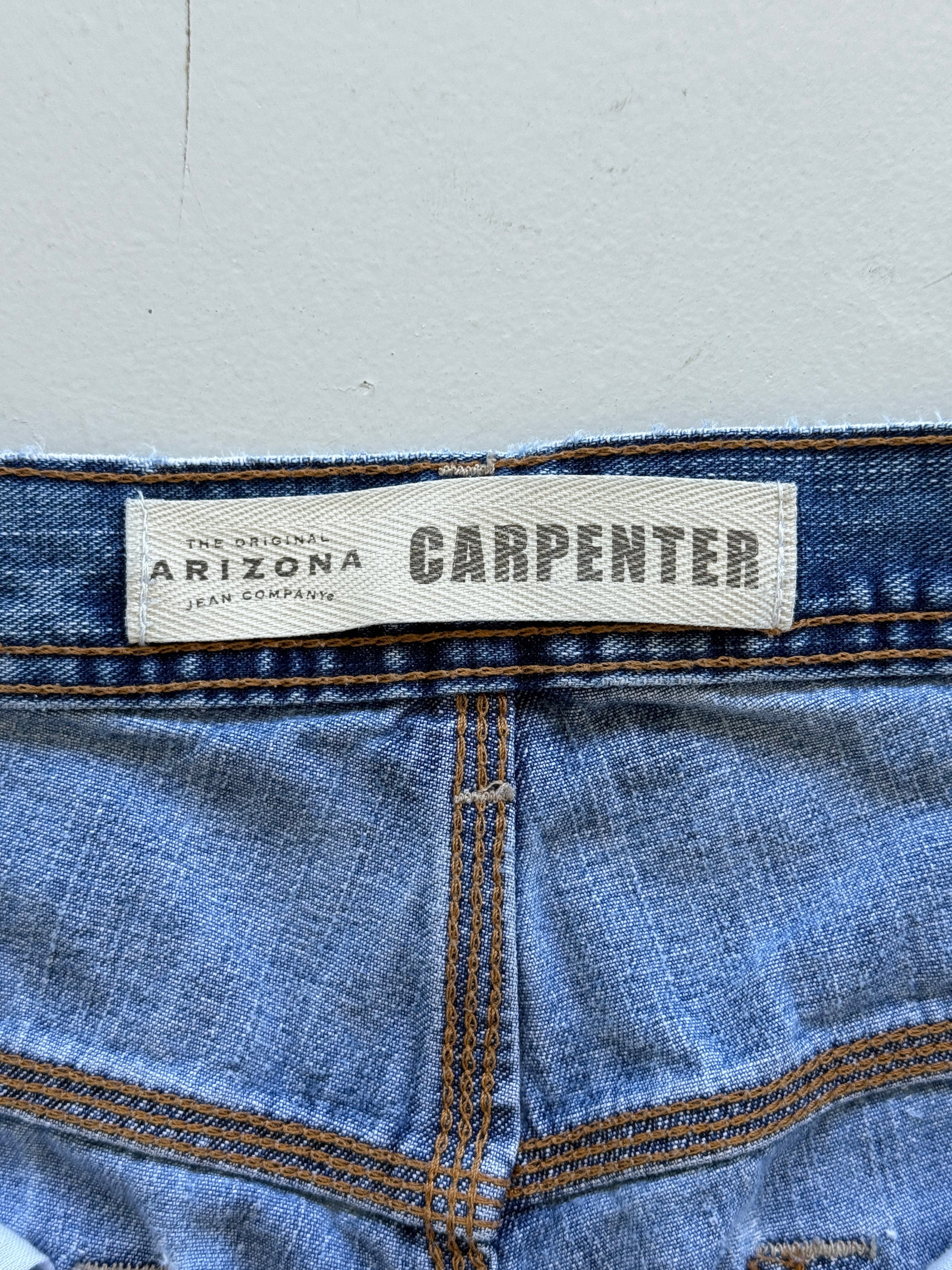 Blue Arizona Jeans 00's Vintage Y2K Baggy Carpenter Denim Shorts - W32 x L9.5