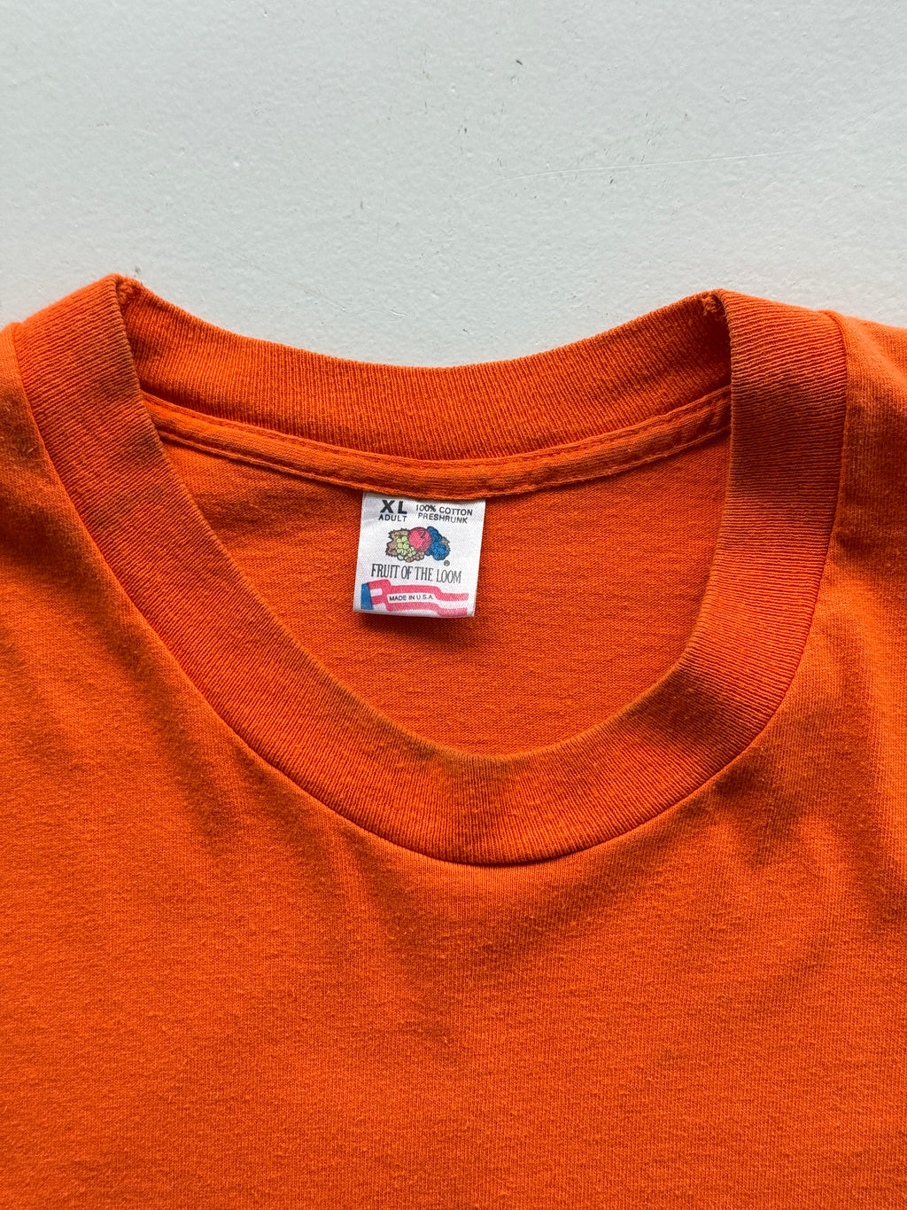 Orange Budweiser 90's Vintage Single Stitch Graphic T-Shirt - XL
