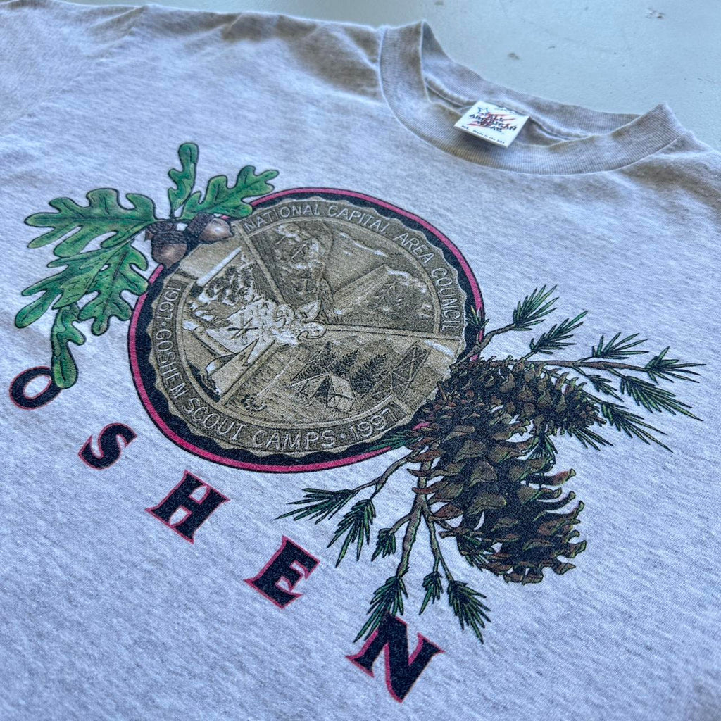 Grey Goshen Boy Scouts 90s Vintage T-shirt - XL