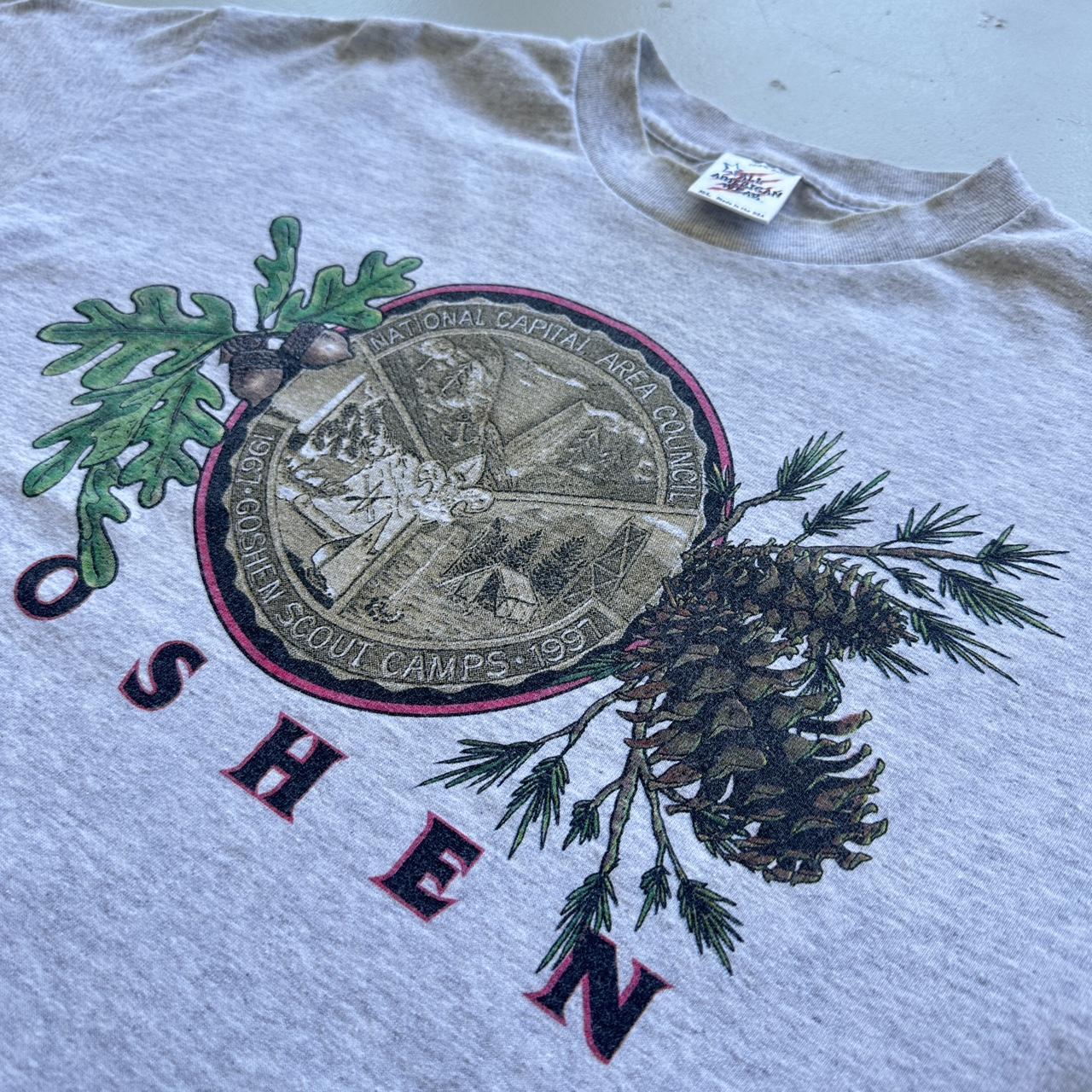 Grey Goshen Boy Scouts 90s Vintage T-shirt - XL