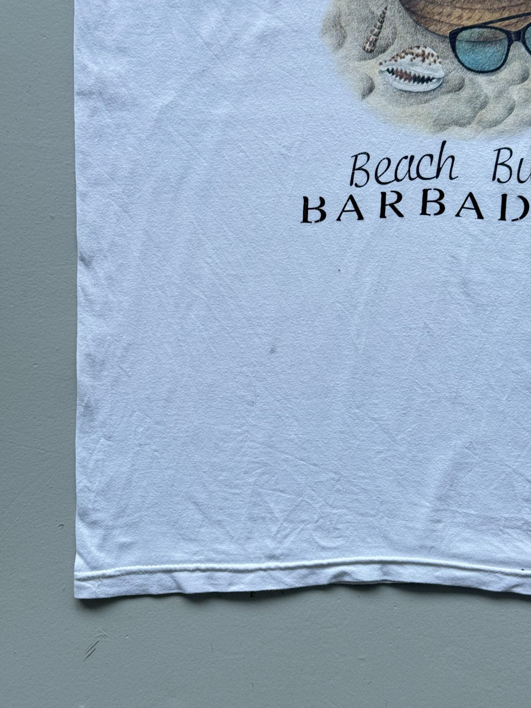 Ganzee Beach Bums Barbados Vintage Tourist Graphic T-Shirt - Large