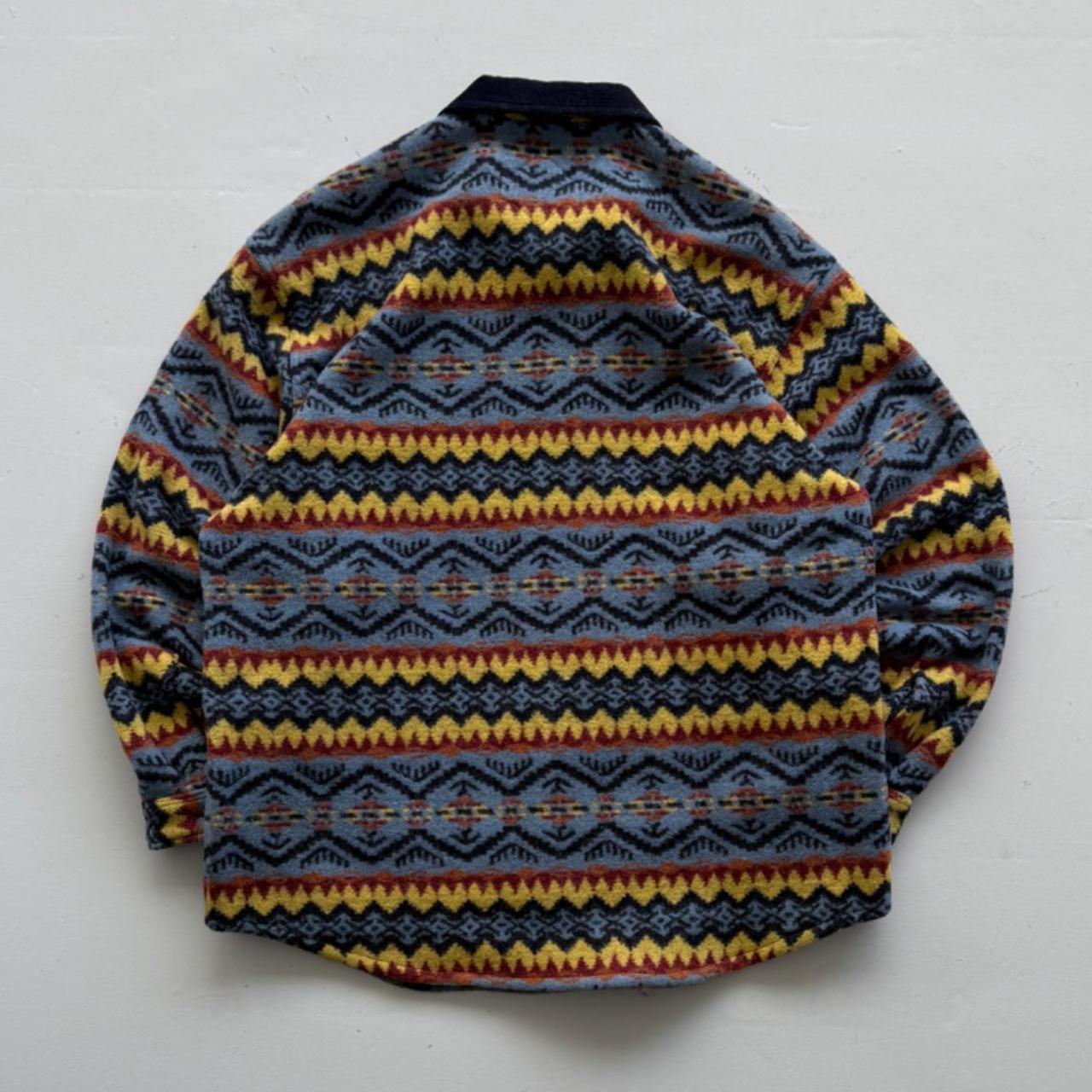 Geometric Pattern Mito 90’s Deadstock Over Shirt - XL