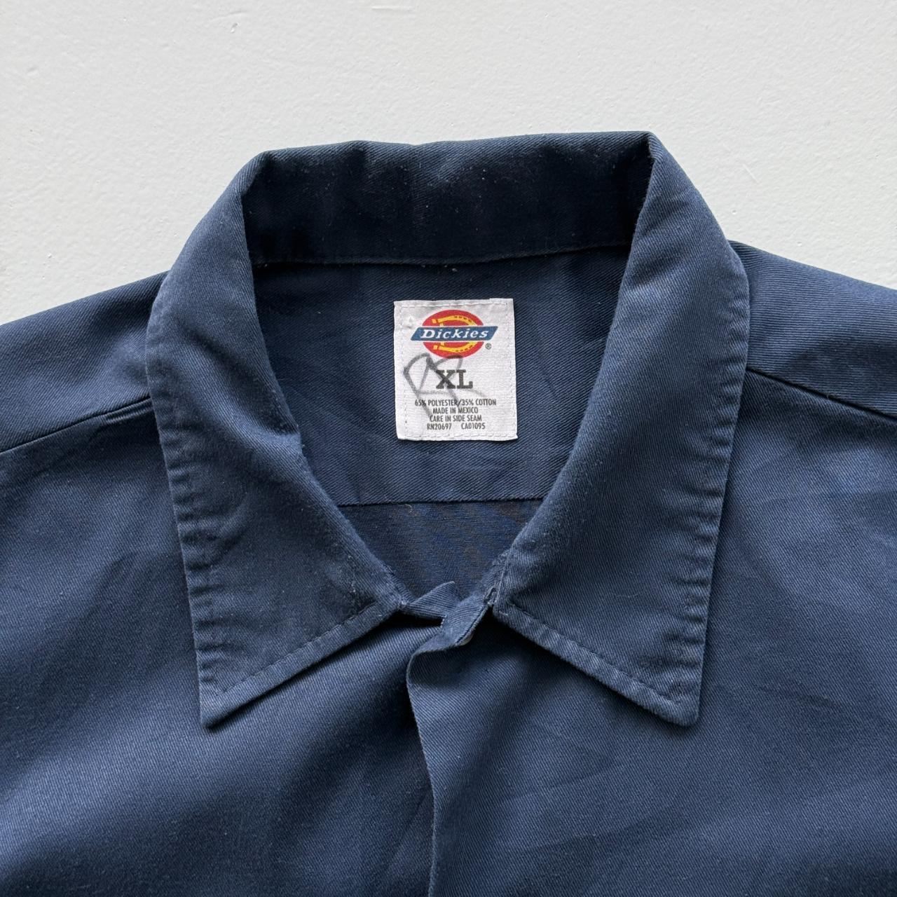 Navy Blue Dickies Workwear 90s Vintage Shirt - XL