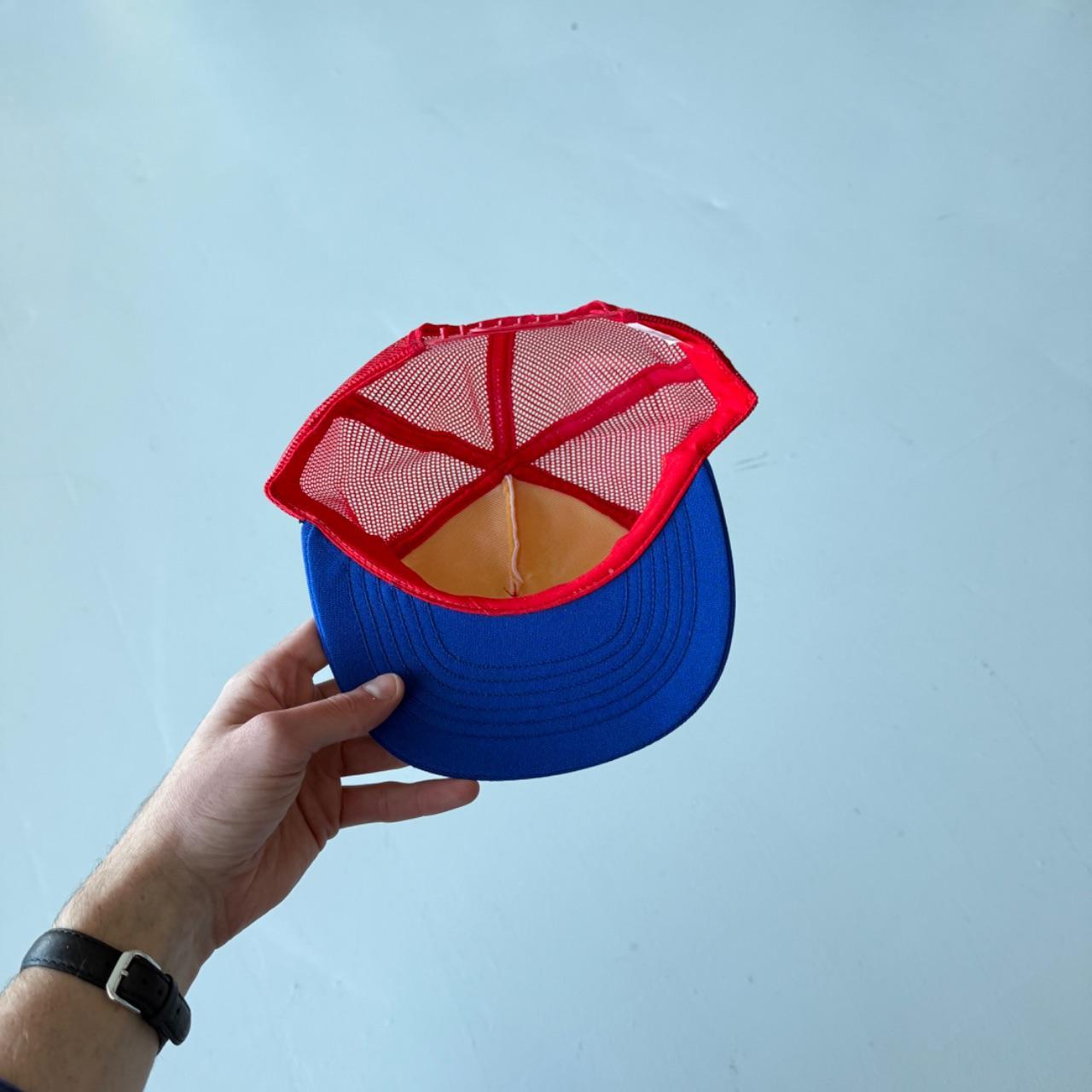 White / Red Big A Filters Vintage Foam and Mesh SnapBack Trucker Cap