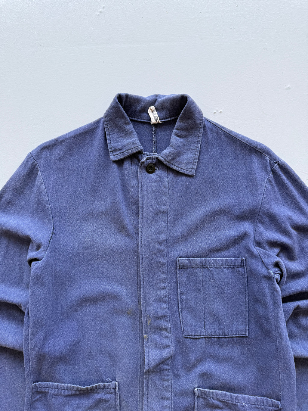 Navy French Workwear Vintage Herringbone Twill Chore Jacket CH038 - Slim Medium