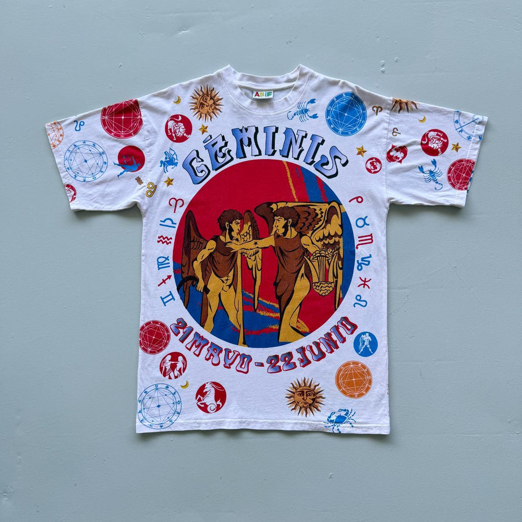 White As If Clothing Gemini AOP T-shirt - Large