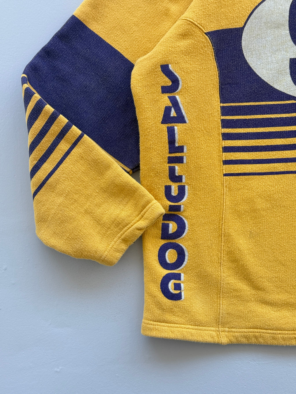 Yellow Salty Dog 90's Vintage Hip Hop Sweatshirt Jersey - XL