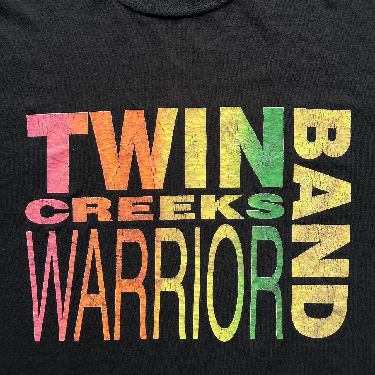 Black Twin Creeks Warrior Band 90s Vintage T-shirt - Large