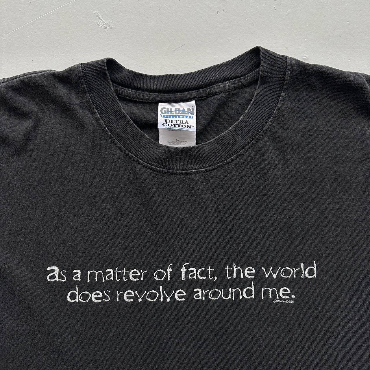 Black Slogan 00s Vintage Graphic T-Shirt - XL