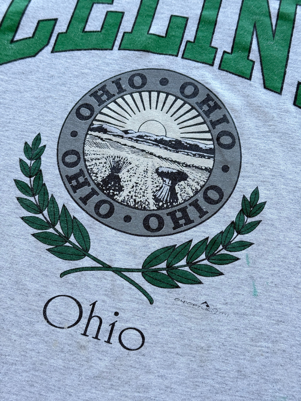 Grey Celina Ohio 90's Vintage Single Stitch Graphic T-Shirt - XXL