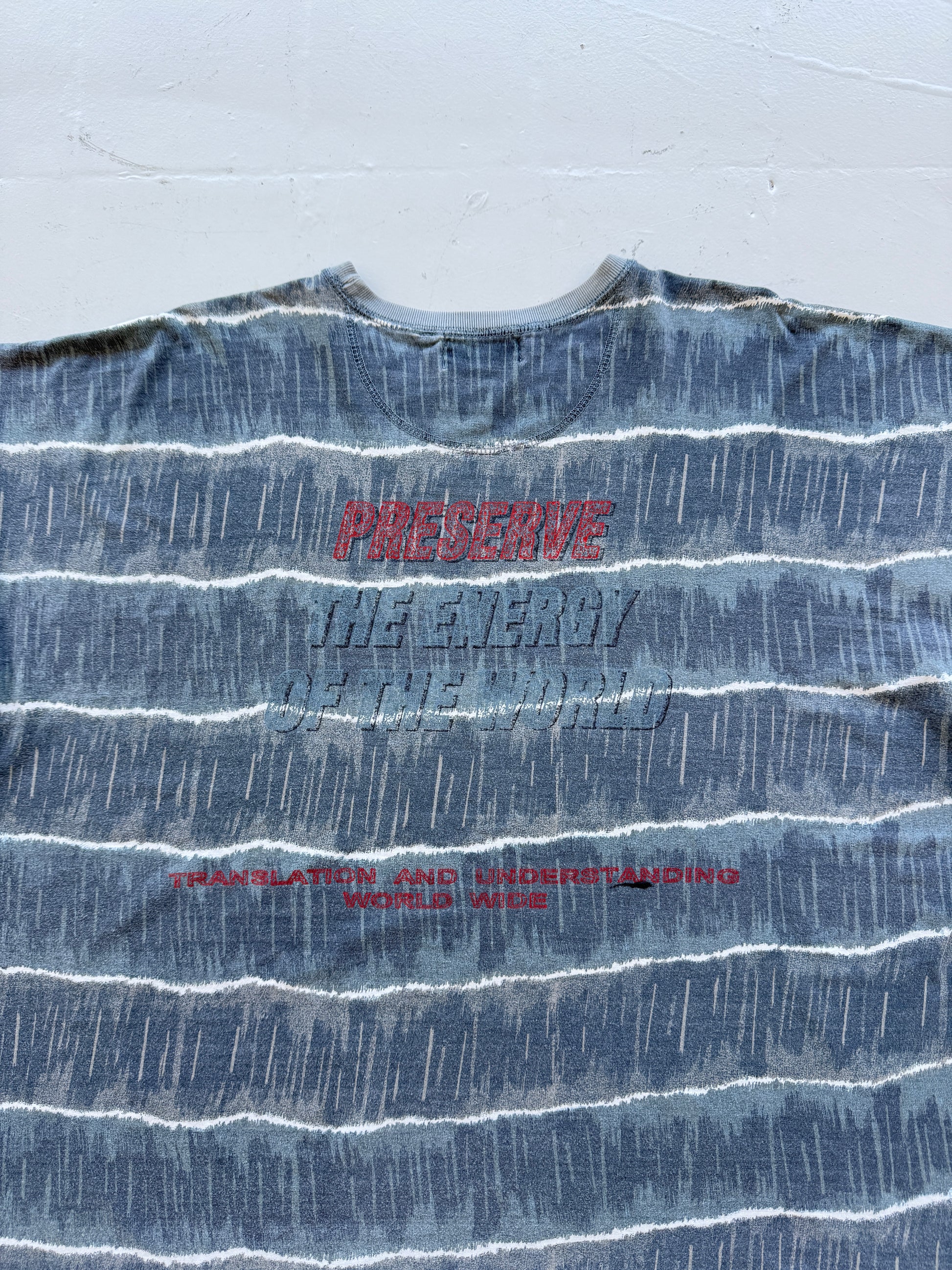Grey Preserve the Energy 90's Vintage Rave Graphic T-Shirt - XXL