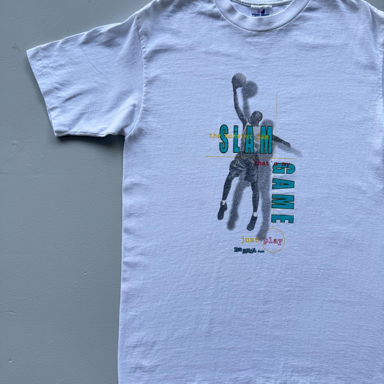 White Slam Michael Jordan Basketball Vintage 90’s T-shirt - Medium