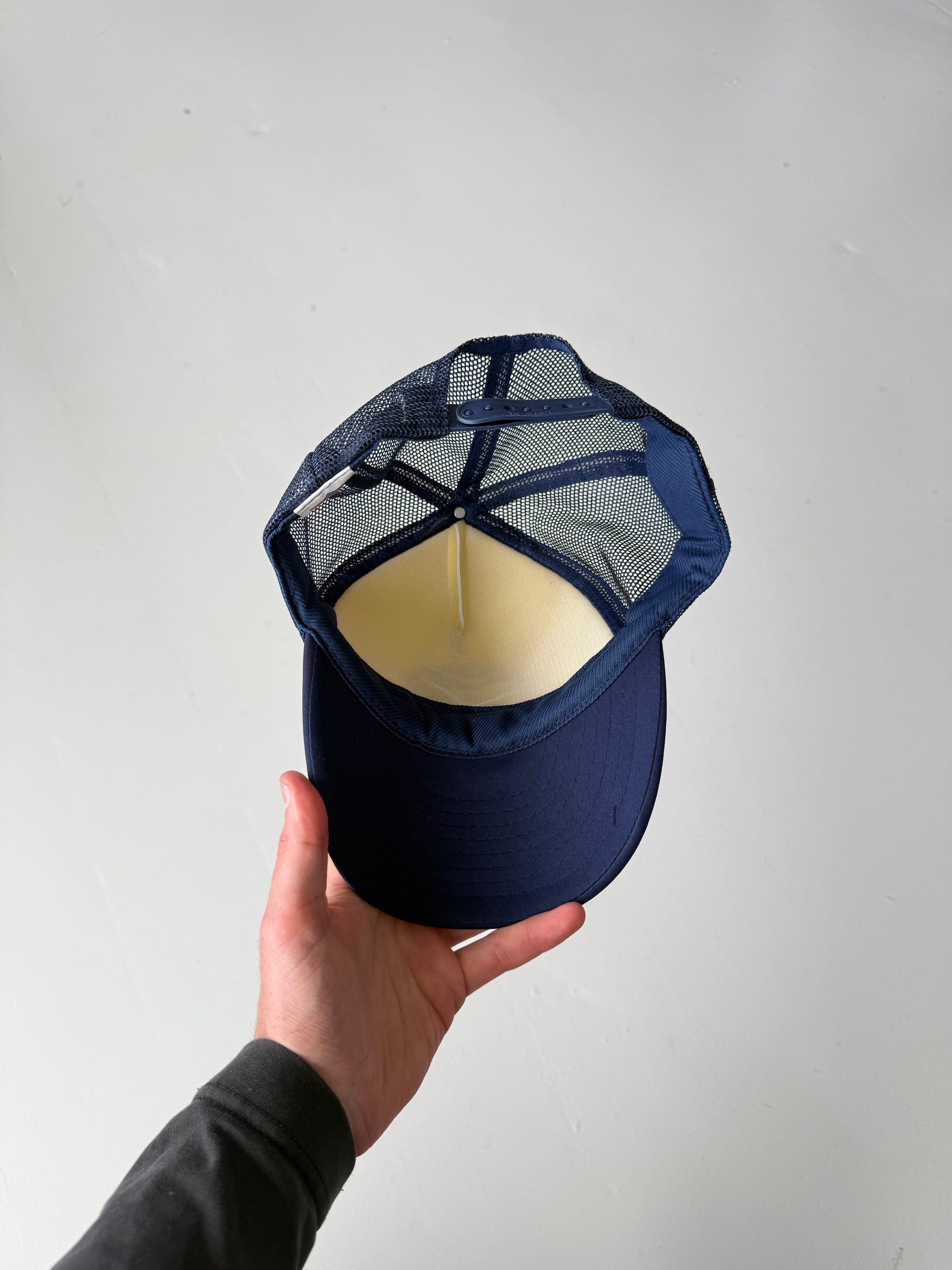White Pipeline Safe Vintage Foam and Mesh SnapBack Trucker Cap
