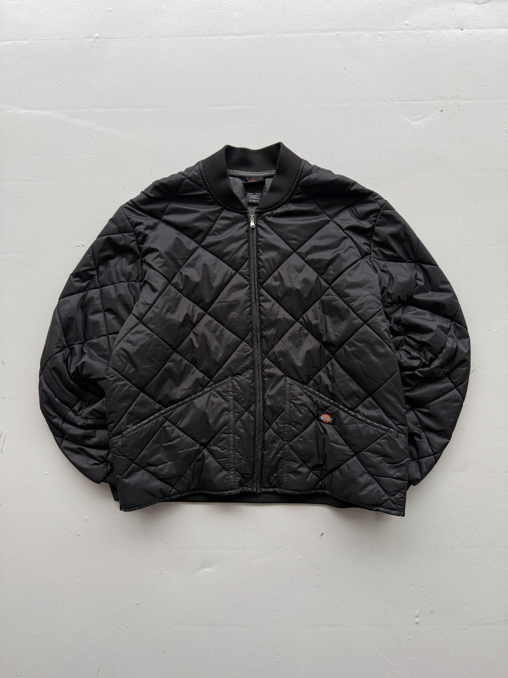 Black Dickies 00's Vintage Quilted Bomber Jacket - XL