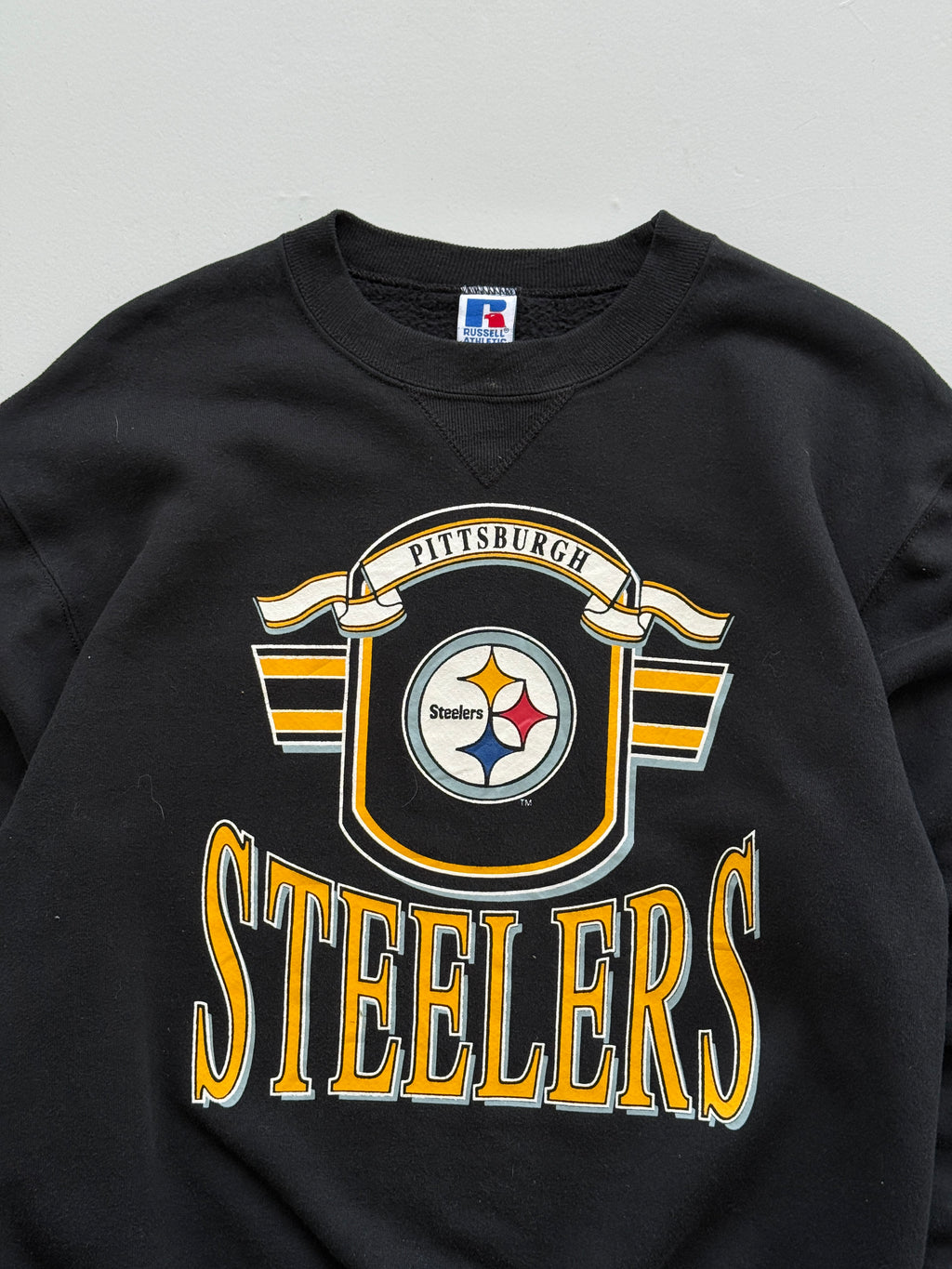 Russell Athletic Pittsburgh Steelers 90's Vintage NFL Sweatshirt - Small