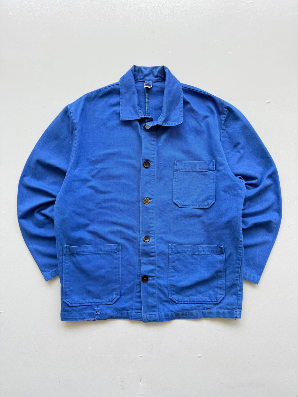 Lapis Blue French Chore Jacket 90's Vintage Workwear CH202 - Medium