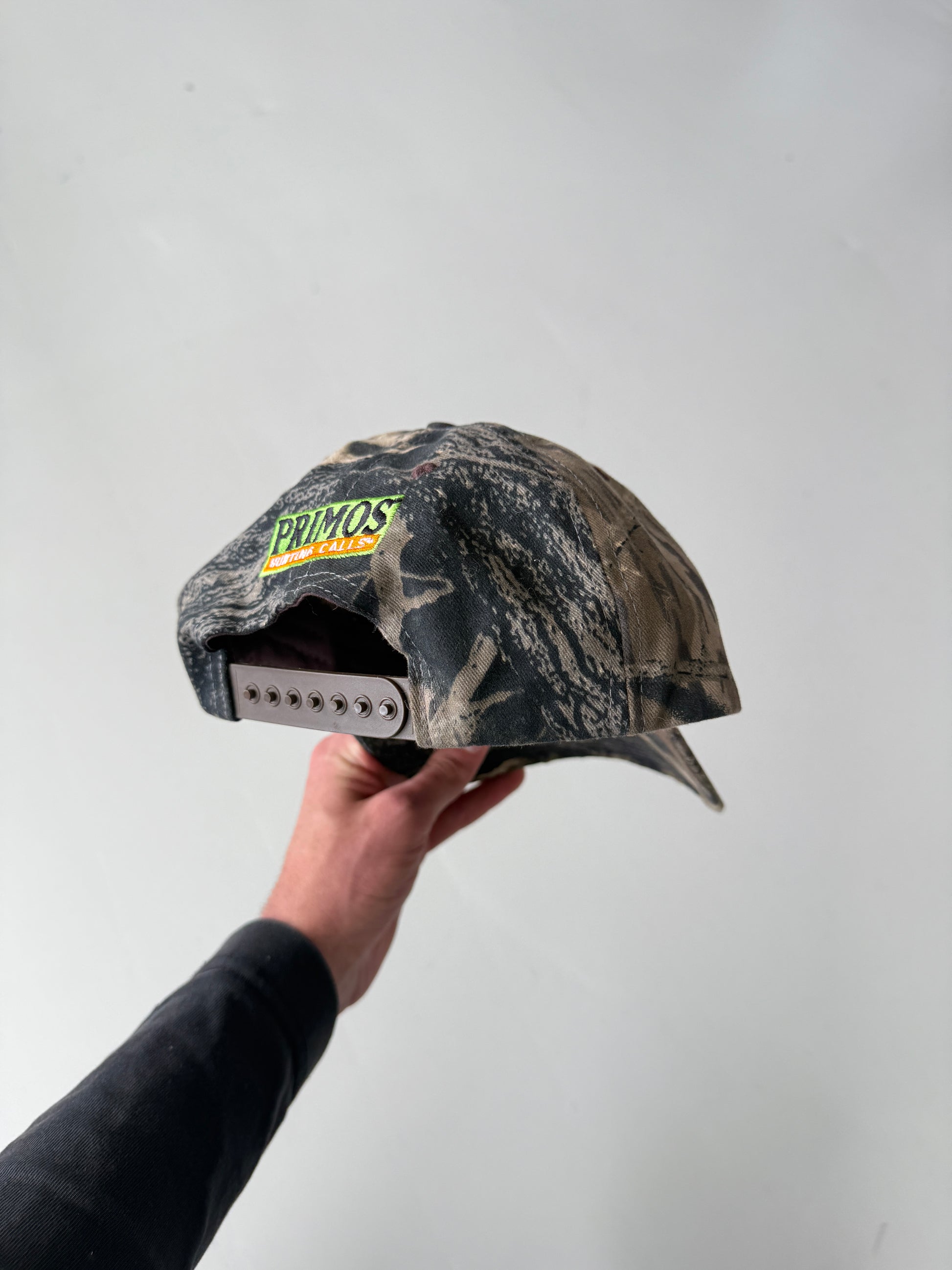 Green Camo Primos Hunters Vintage Cotton SnapBack Trucker Cap