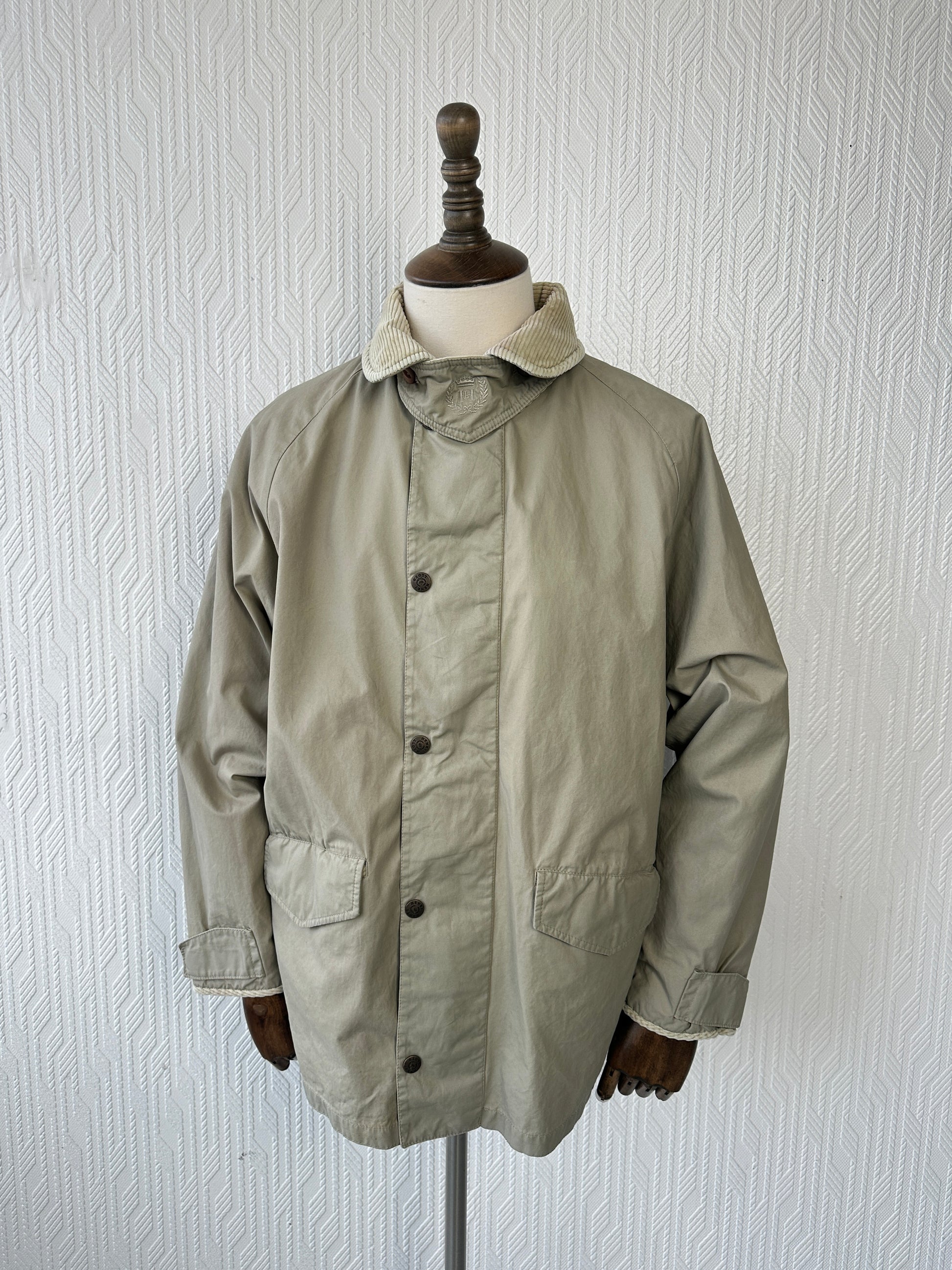 Henri Lloyd 90's Vintage Barn Jacket Corduroy Collar - Small