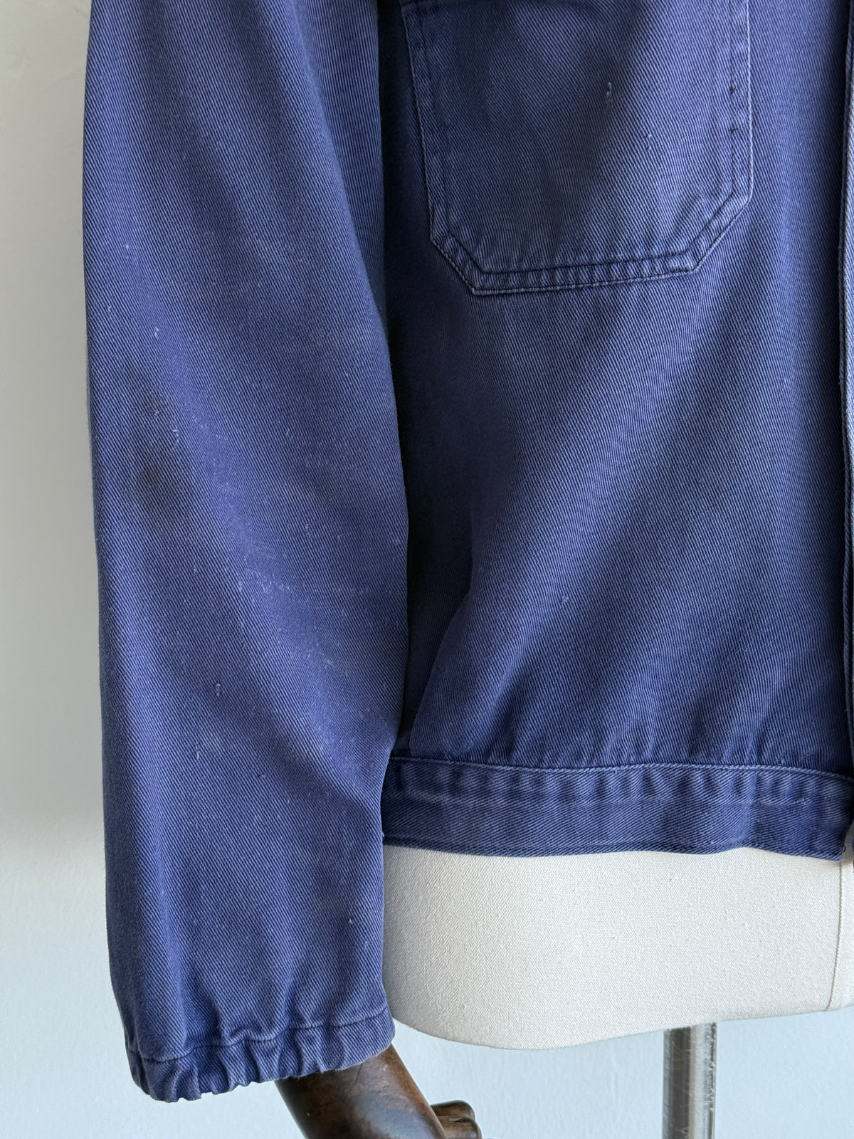 Blue French Vintage Workwear Chore Jacket CH484 - XS