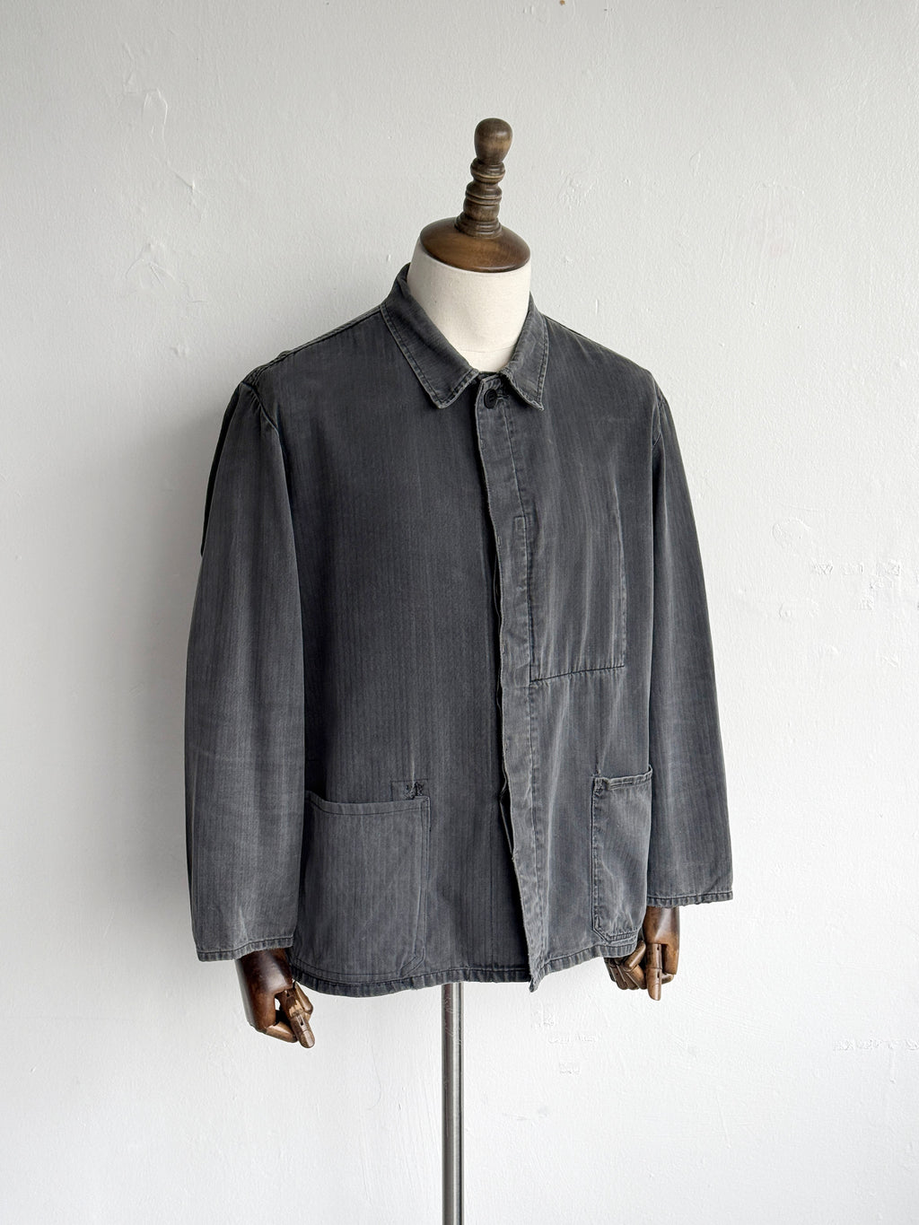 Grey Herringbone 70's Vintage Marquardt & Schulz Chore Jacket CH553