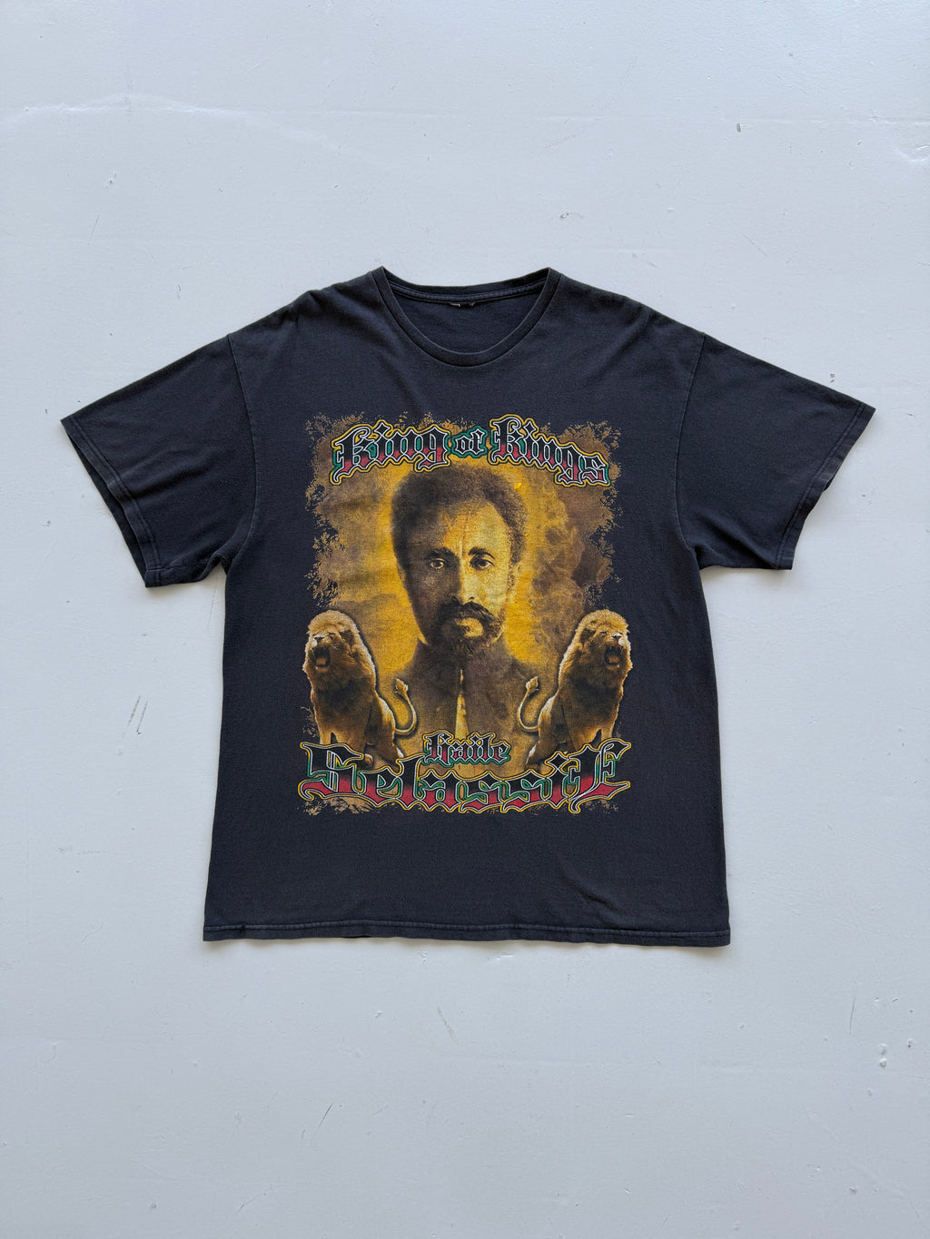 Black Heidi Selassie 00's Vintage Political Graphic T-Shirt - Large