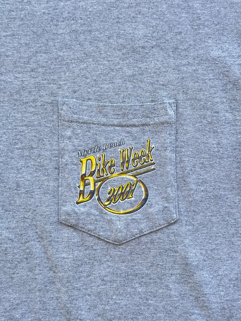 Grey Bike Week 00's Vintage Myrtle Beach Tourist T-Shirt - Large