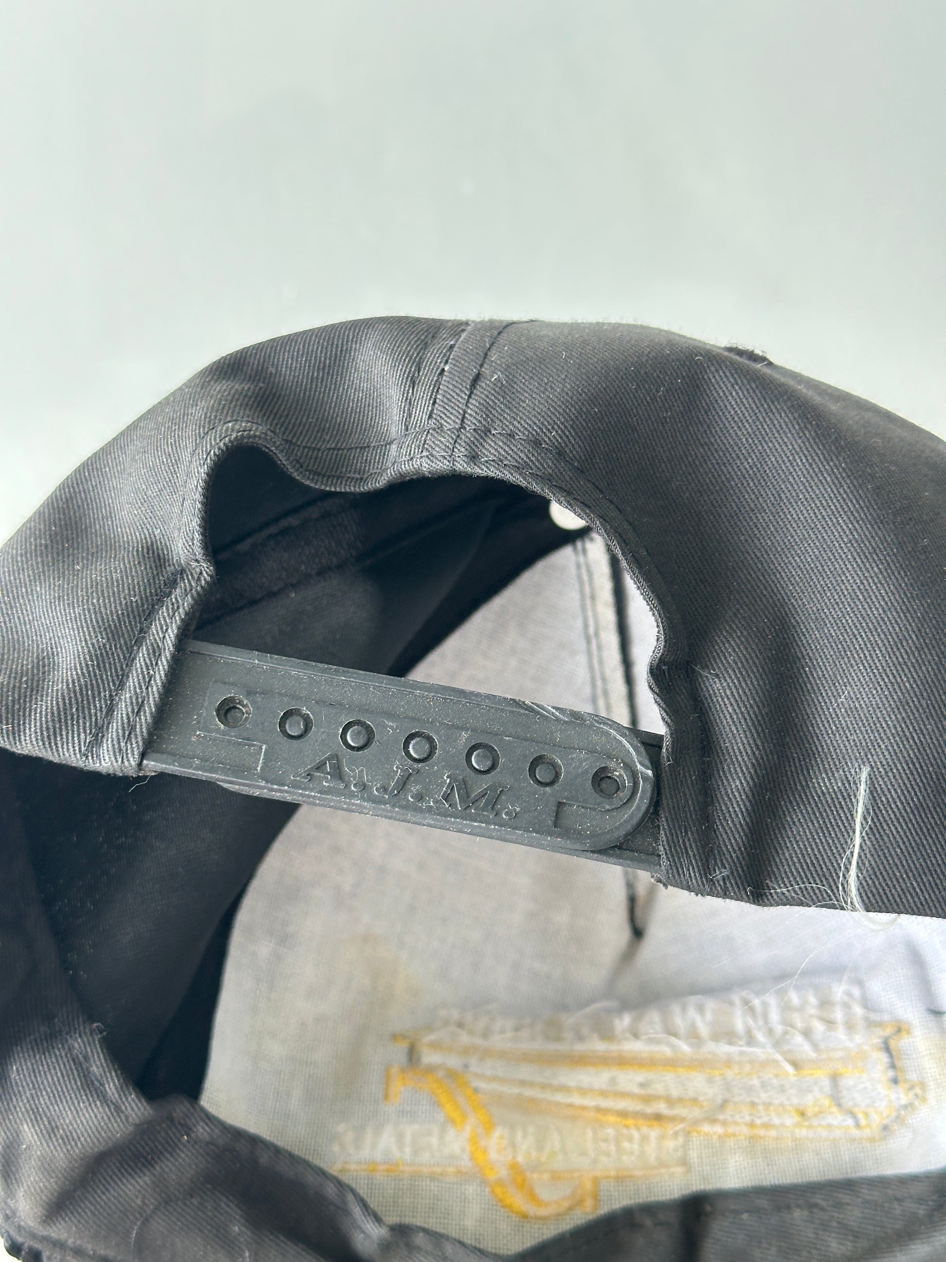 Black Steel and Metal 90's Vintage SnapBack Trucker Cap