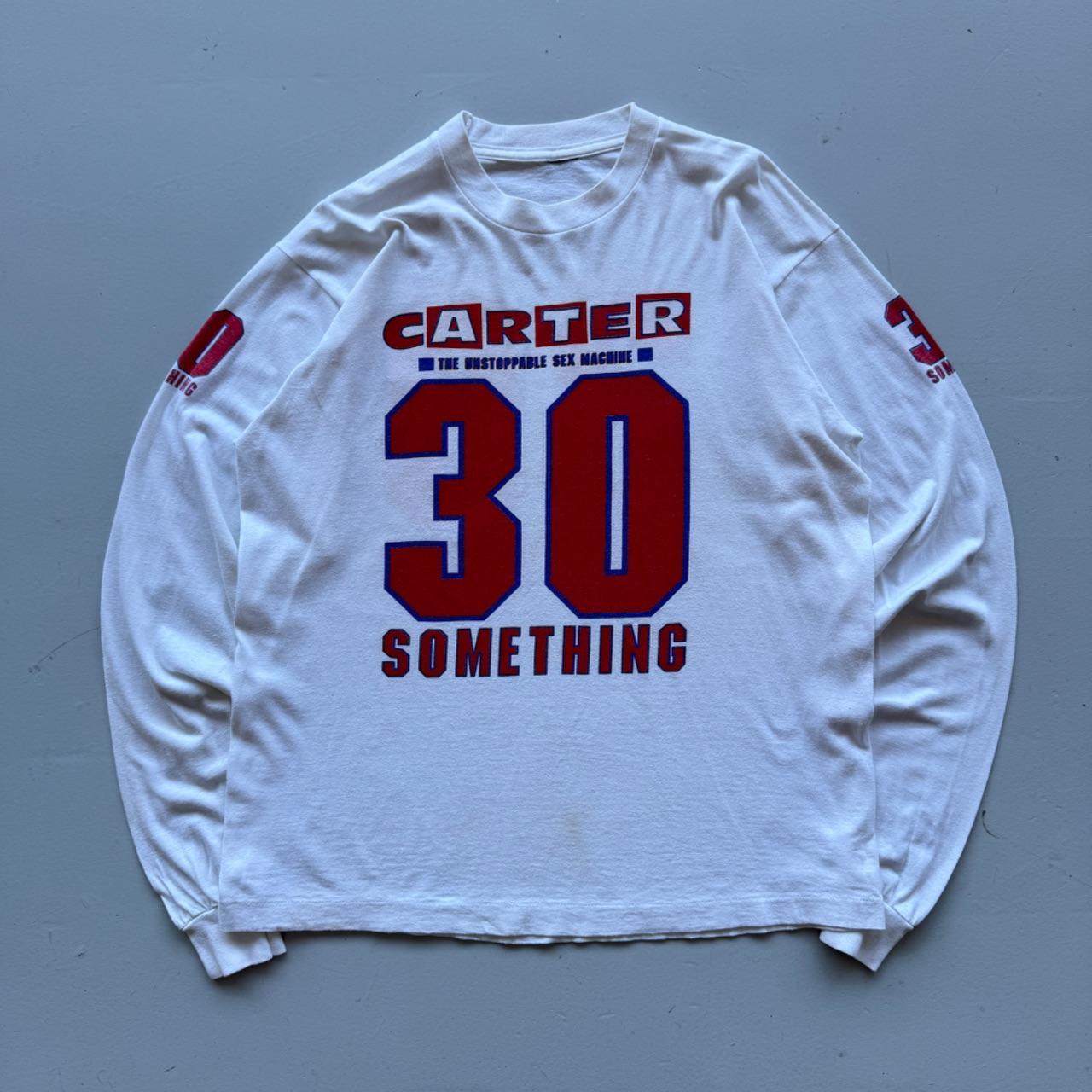 White Carter the Unstoppable Sex Machine 90s Vintage Graphic Long Sleeve T-Shirt - XL