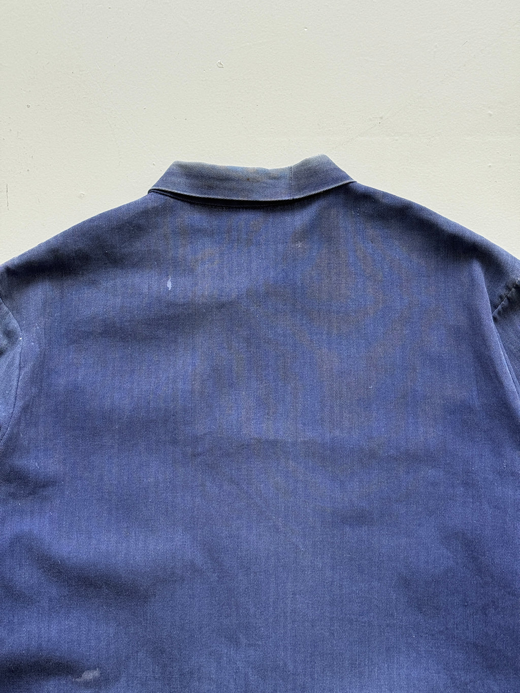 Thrashed Blue French Vintage Workwear Chore Jacket CH371 - XL