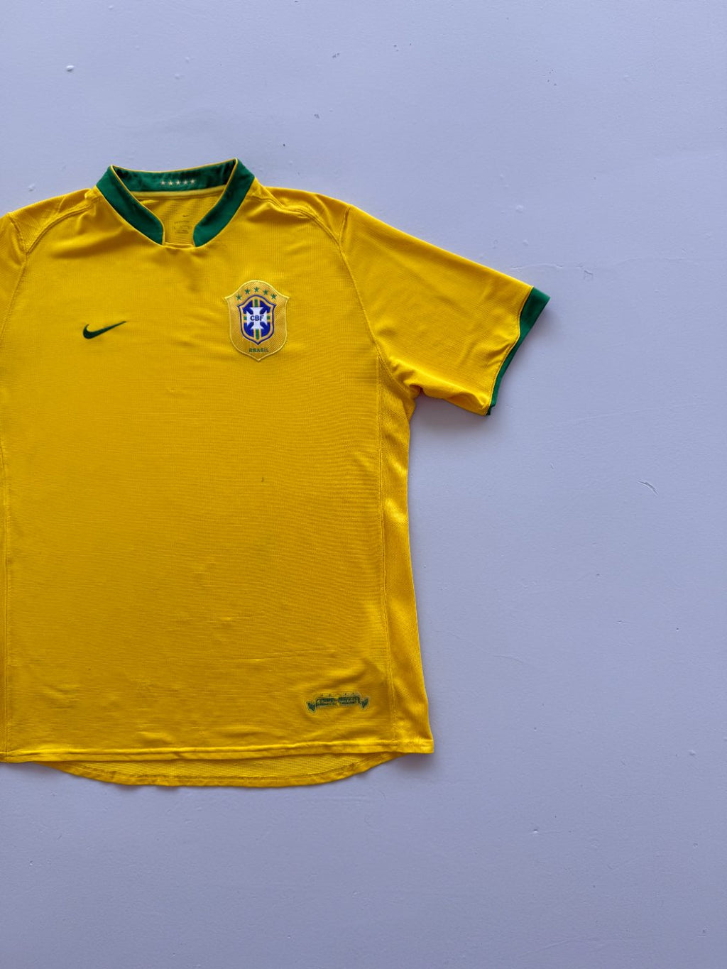Nike Brazil CBF 2000's Vintage Home 06/08 Football Shirt - XL