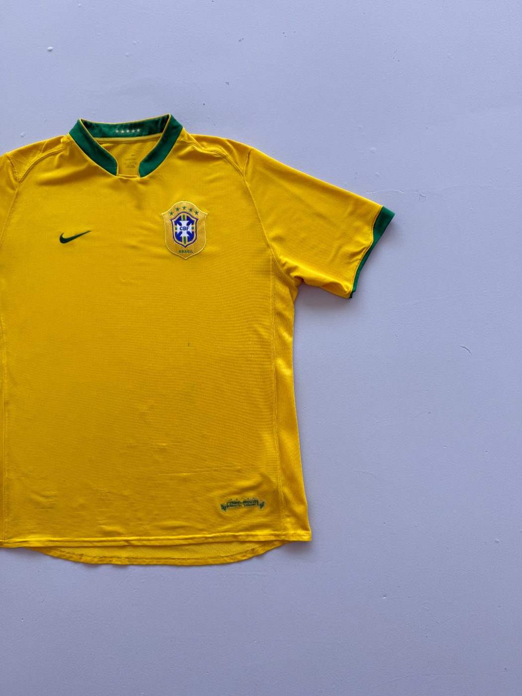 Nike Brazil CBF 2000's Vintage Home 06/08 Football Shirt - XL