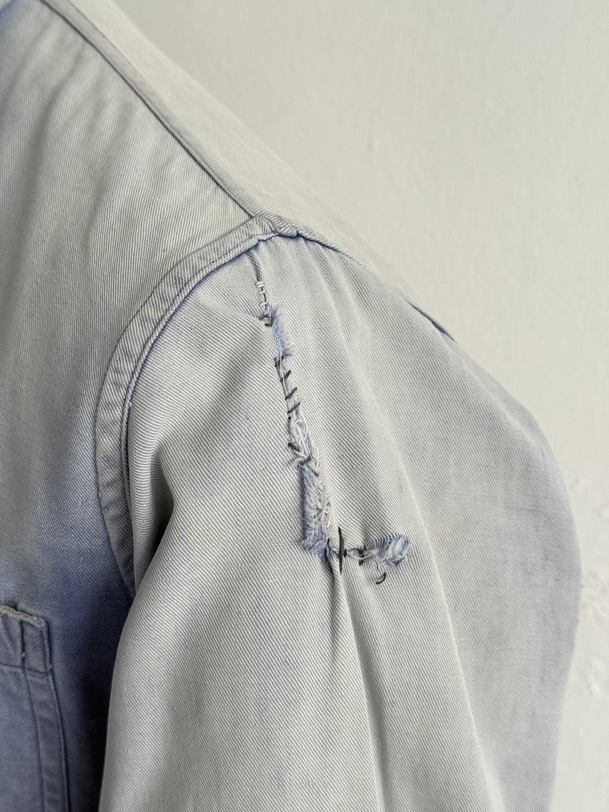 Thrashed Blue Lotus 1960's Vintage Workwear Chore Jacket CH546 - Small