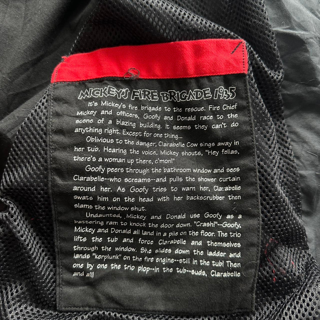 Black Rare The Disney Store Fireman’s Clasp 90’s Vintage Jacket - XL