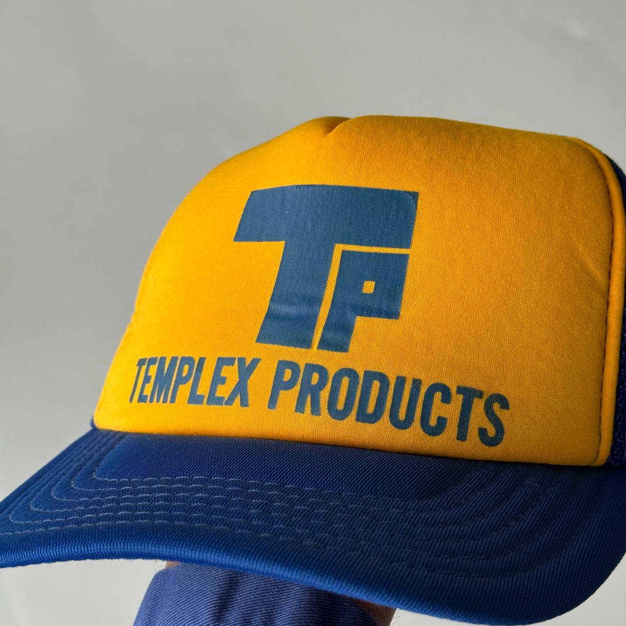 Blue Yellow Templex Products Vintage SnapBack Cap