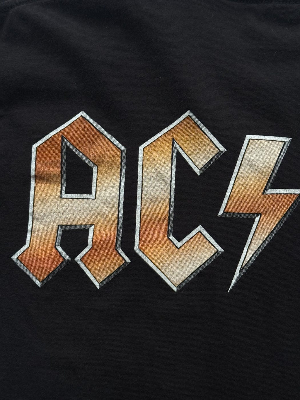 AC/DC Shot Down In Flames Hot Rock Vintage Graphic Band T-Shirt - Large