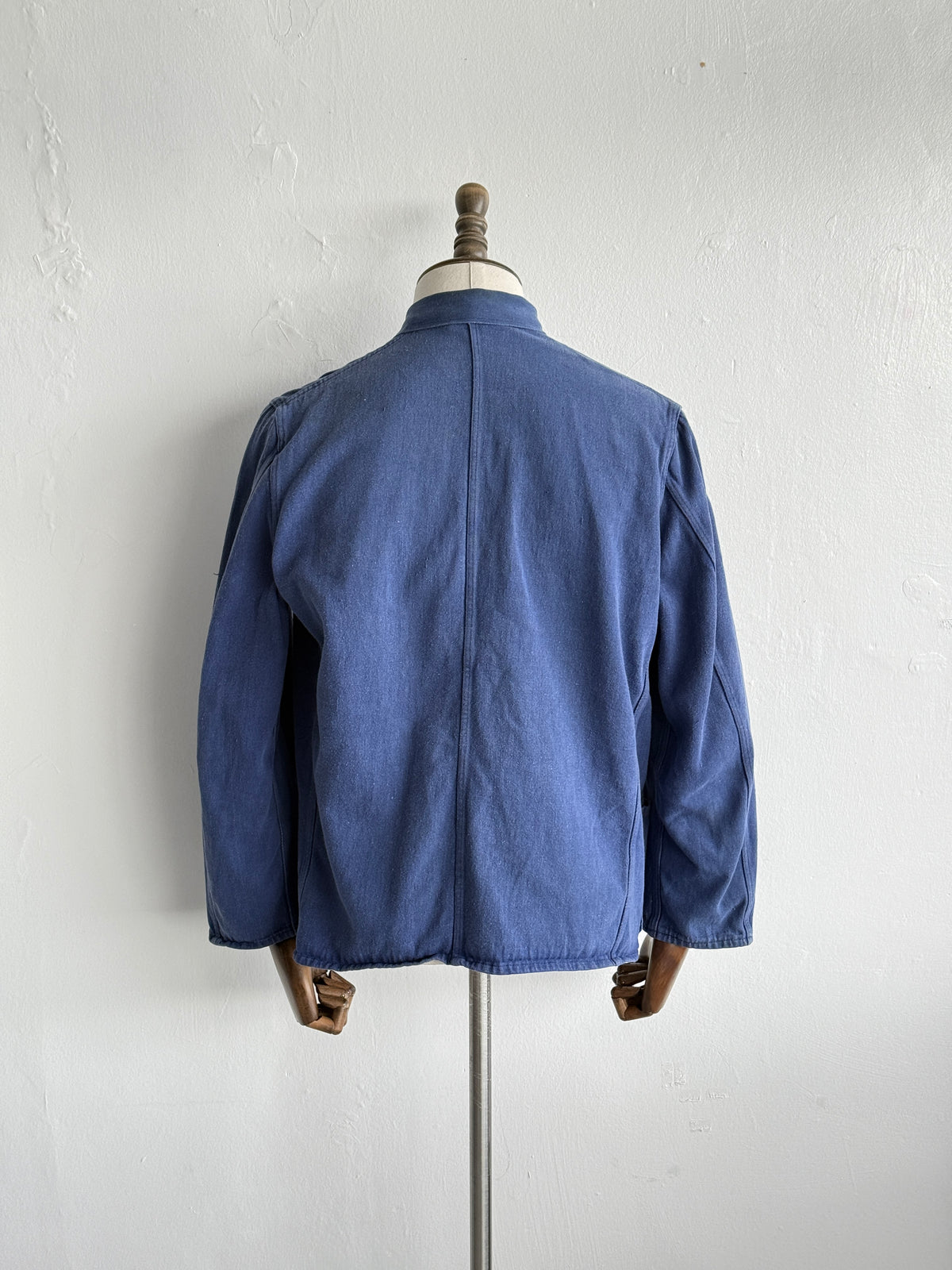 Faded Blue French 1960's Vintage Workwear Chore Jacket CH523 - Small